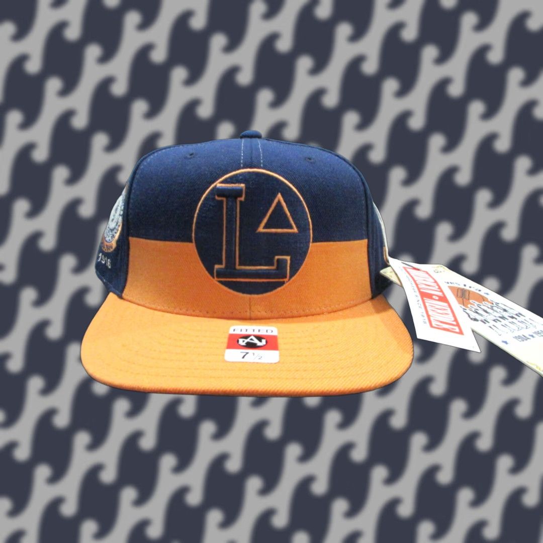 Vintage American Needle Blue Fives Baseball Cap 90s Logo Fitted Mens 7 1/2