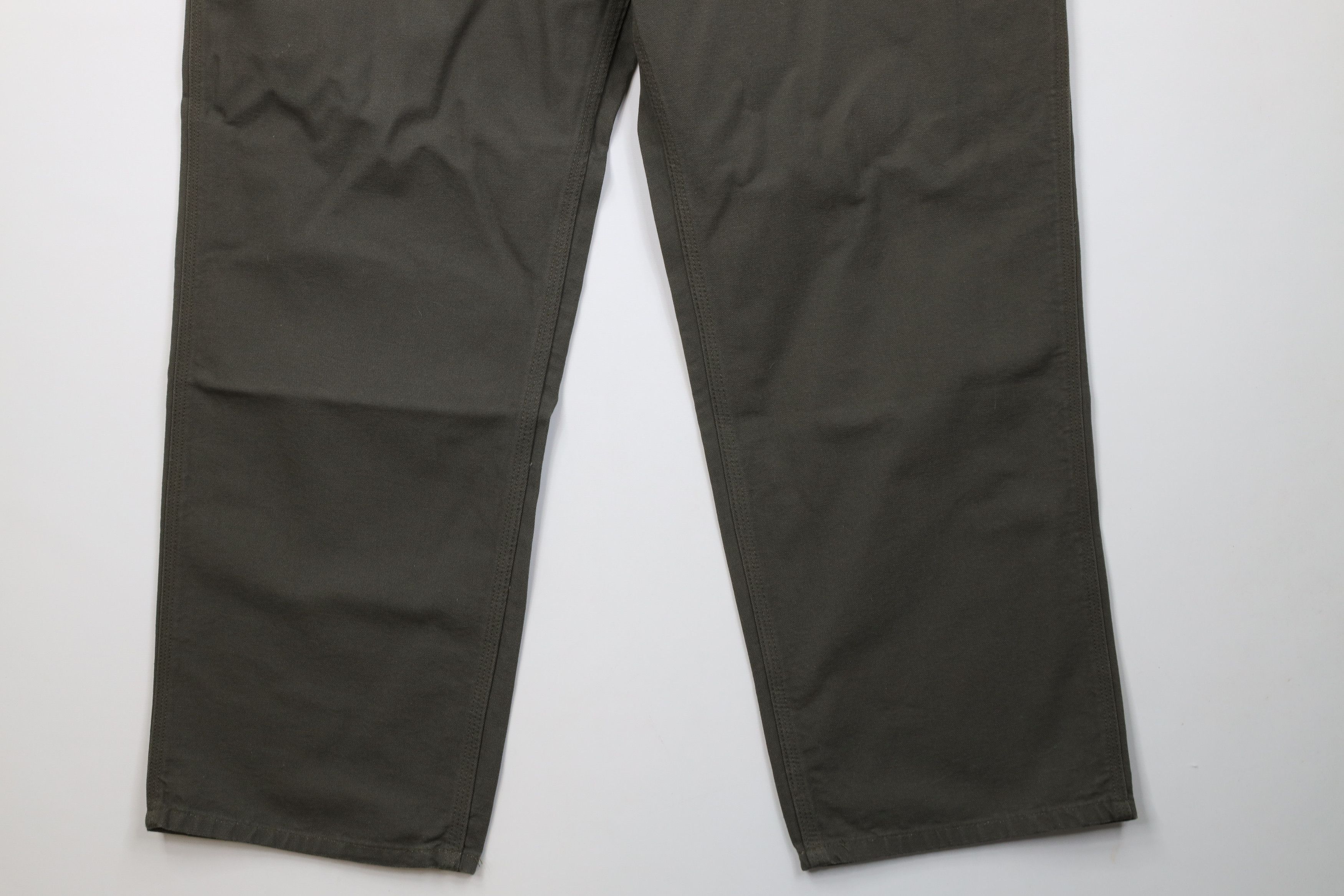 Carhartt Vintage Y2K Carhartt Wide Leg Dungaree Pants Moss Green Size US 42 / EU 58 - 4 Thumbnail