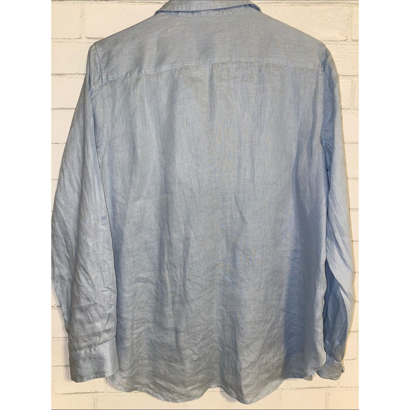 Aritzia Aritzia Babaton $88 Utility Linen Shirt Womens Large EUC Size L / US 10 / IT 46 - 7 Thumbnail