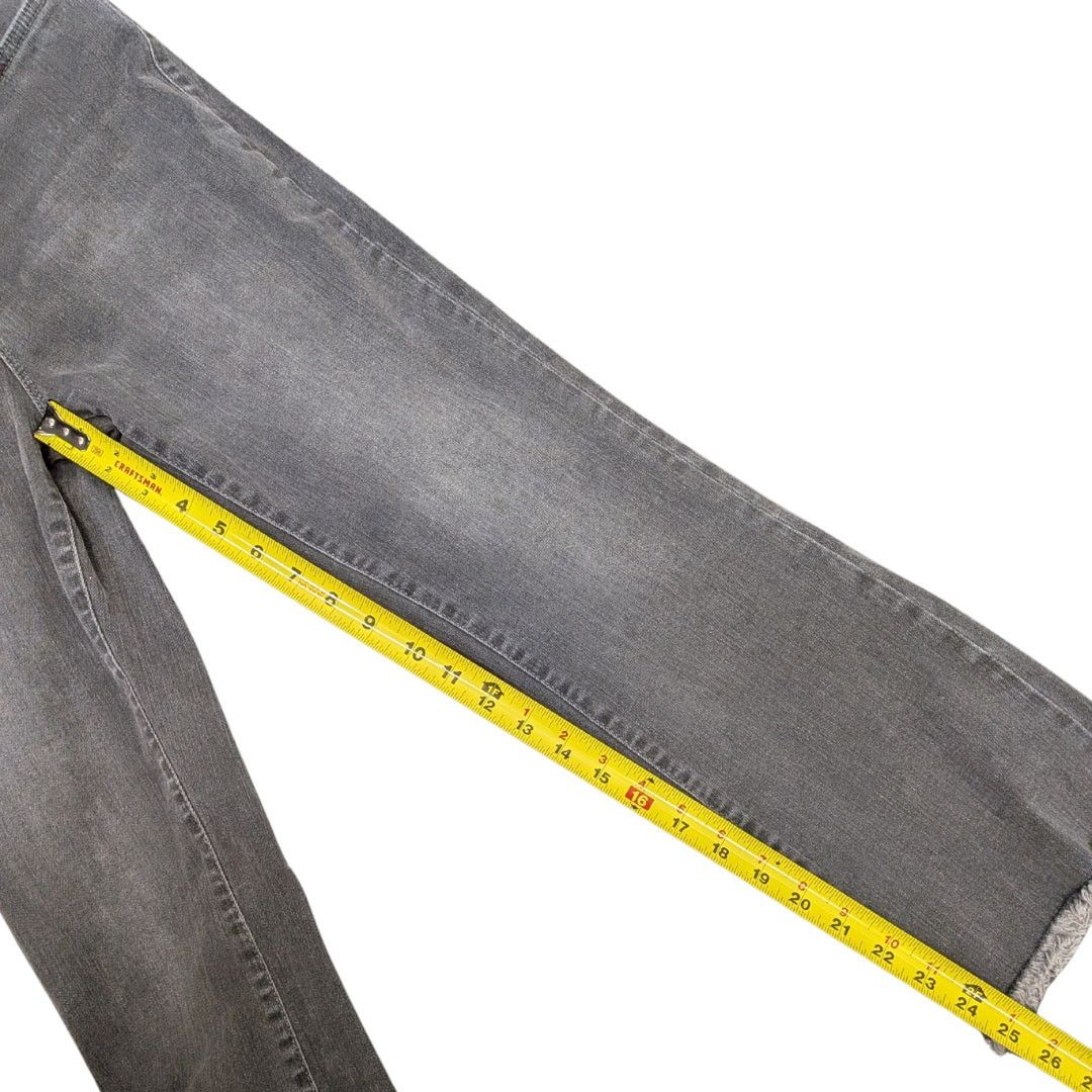Free People Free People Relaxed Fit Black Denim Jeans w/ Raw Hem Size 28" / US 6 / IT 42 - 7 Thumbnail