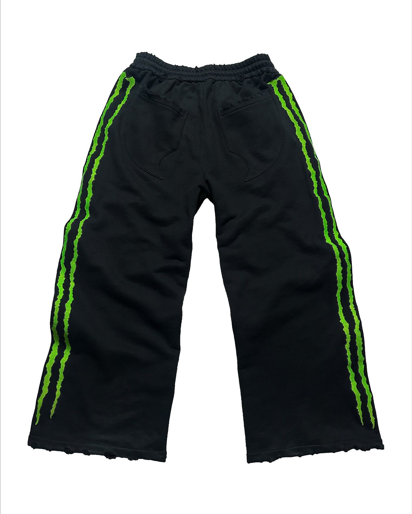 Japanese Brand × Other Triple stripe Claw Glow In Dark Baggy Sweatpants Size US 32 / EU 48 - 2 Thumbnail