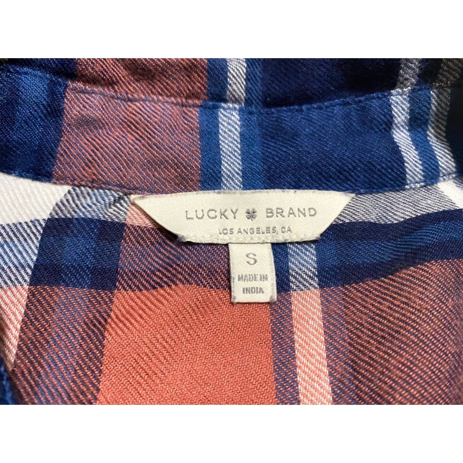 Lucky Brand Lucky Brand Womens Shirt Small Casual Long Sleeve Button-Front Multicolor Plaid Check Size S / US 4 / IT 40 - 5 Thumbnail