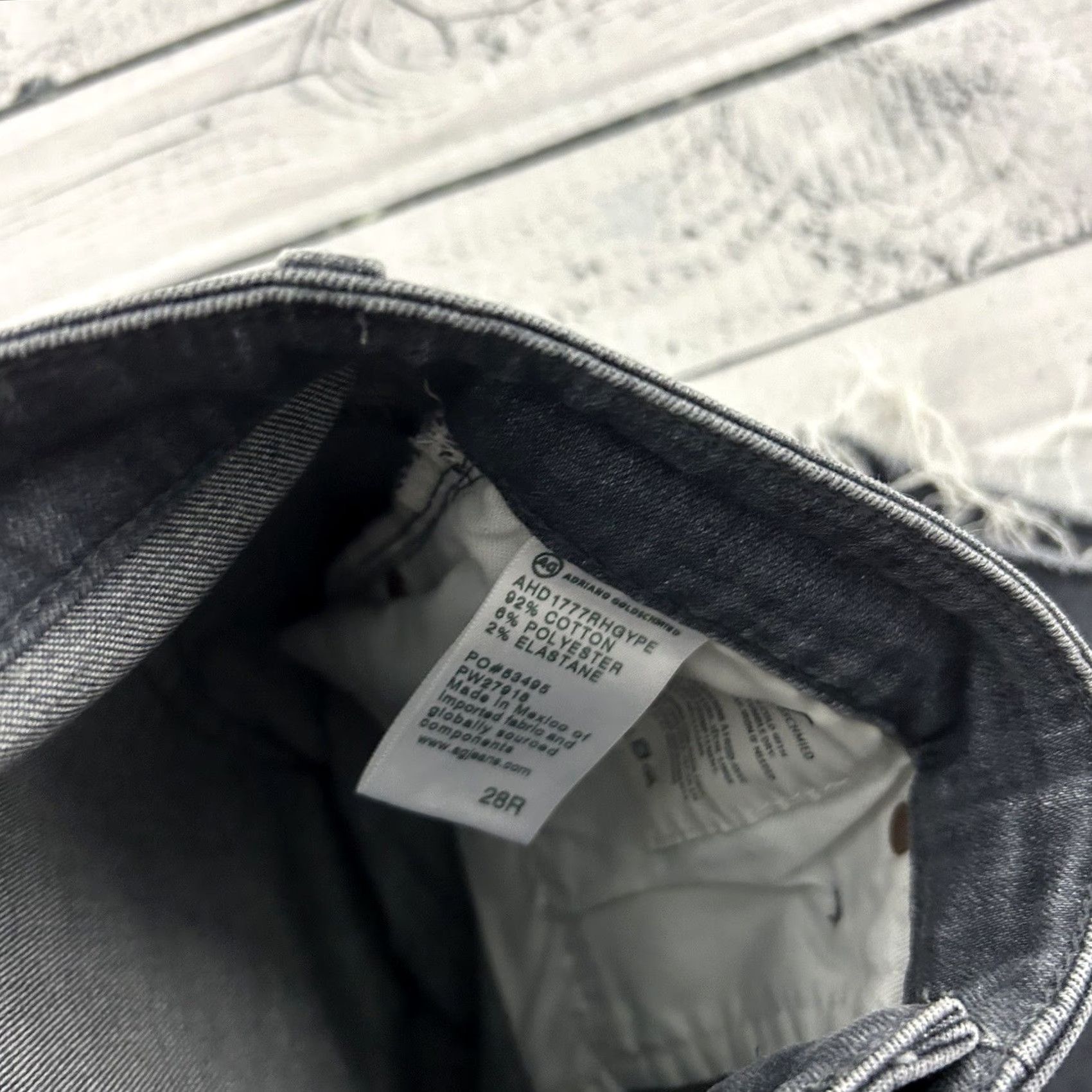 Vintage AG Adriano Goldschmied Farrah High Skinny Ankle Denim Gray Wash Jeans Women's 28 Size 28" / US 6 / IT 42 - 6 Thumbnail