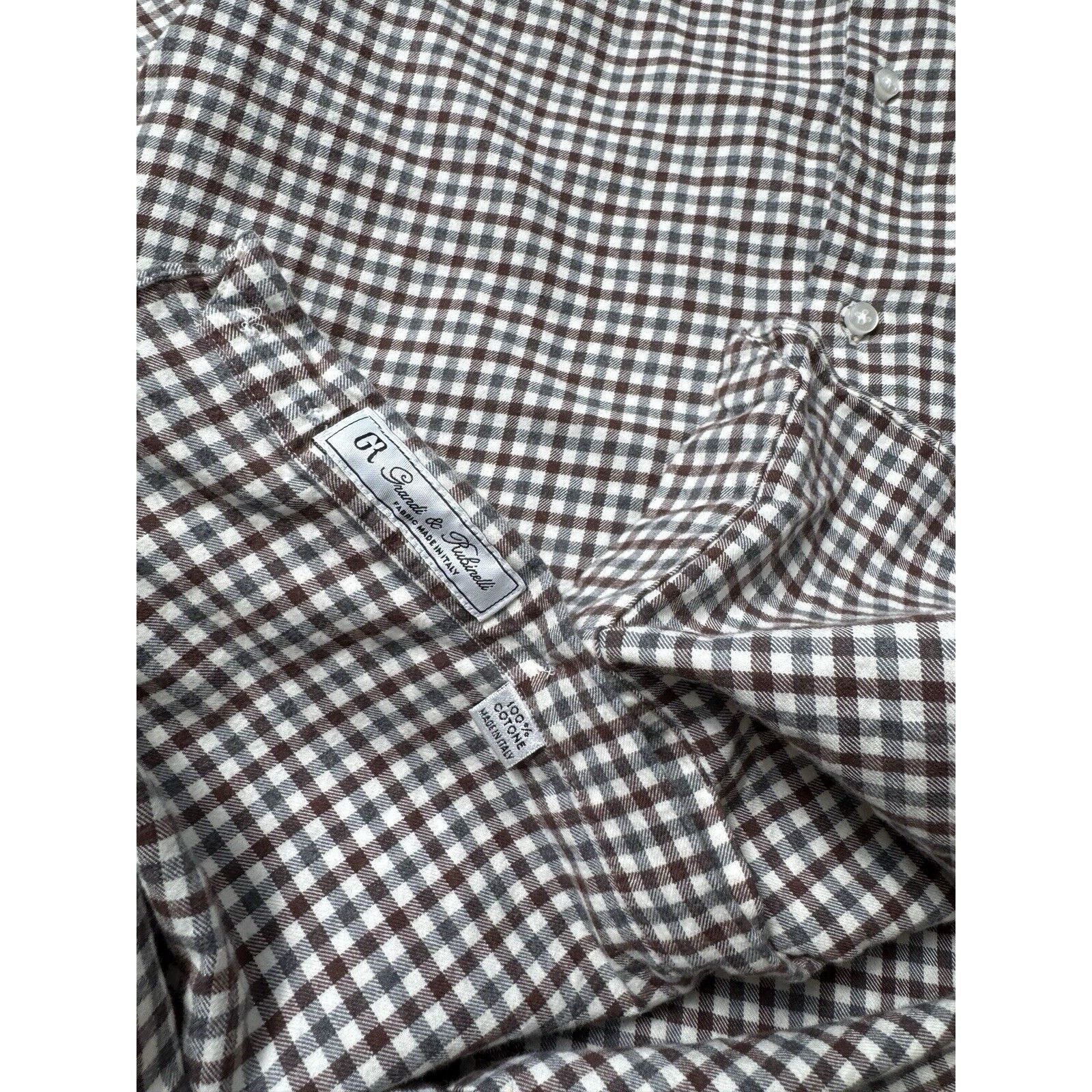 Designer Pina Parma Grandi & Rubinelli Check Shirt Size 41/16 Size US L / EU 52-54 / 3 - 12 Thumbnail