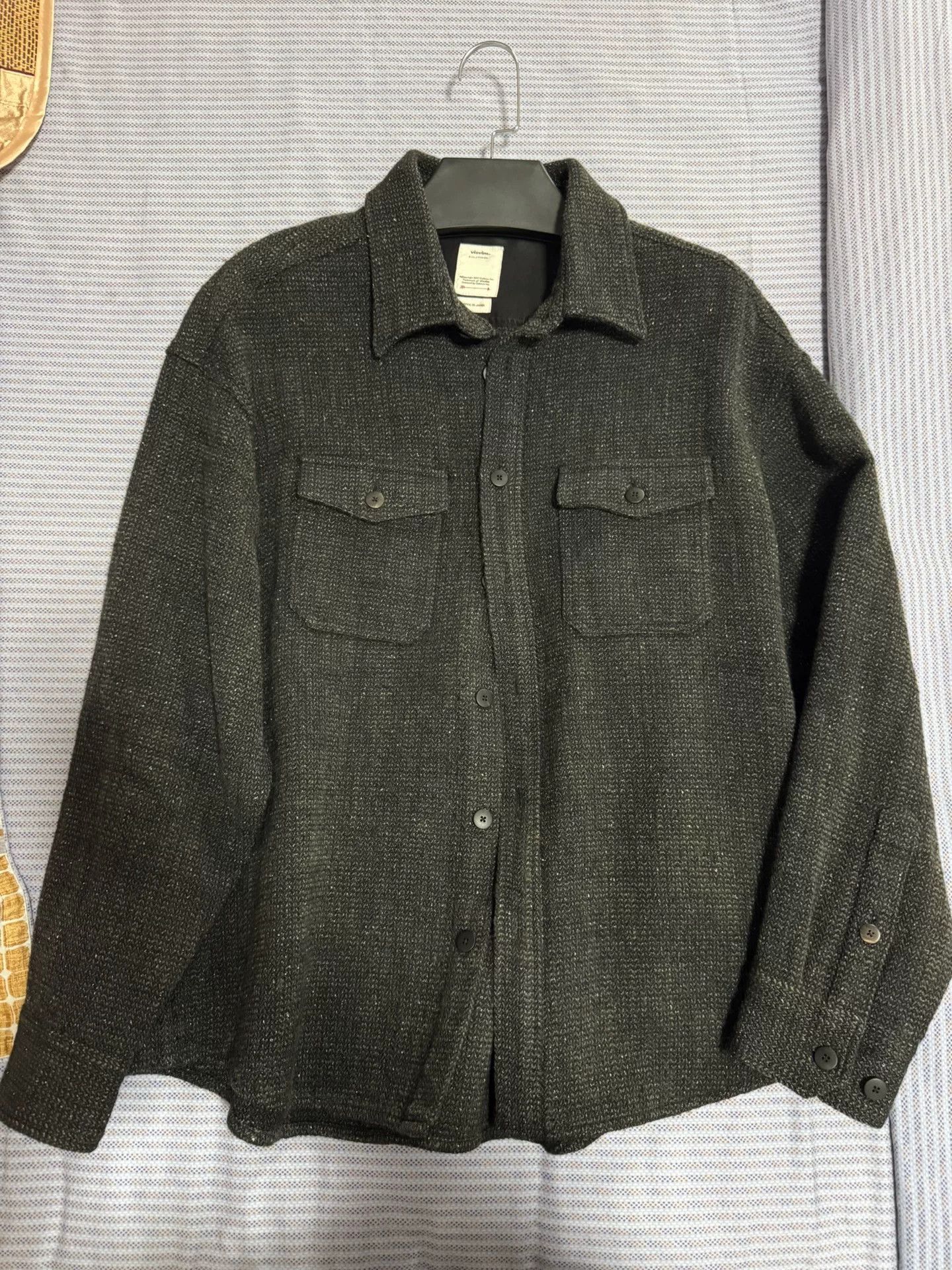 Visvim visvim lumber tweed checked shirt in black Size US M / EU 48-50 / 2 - 1 Thumbnail