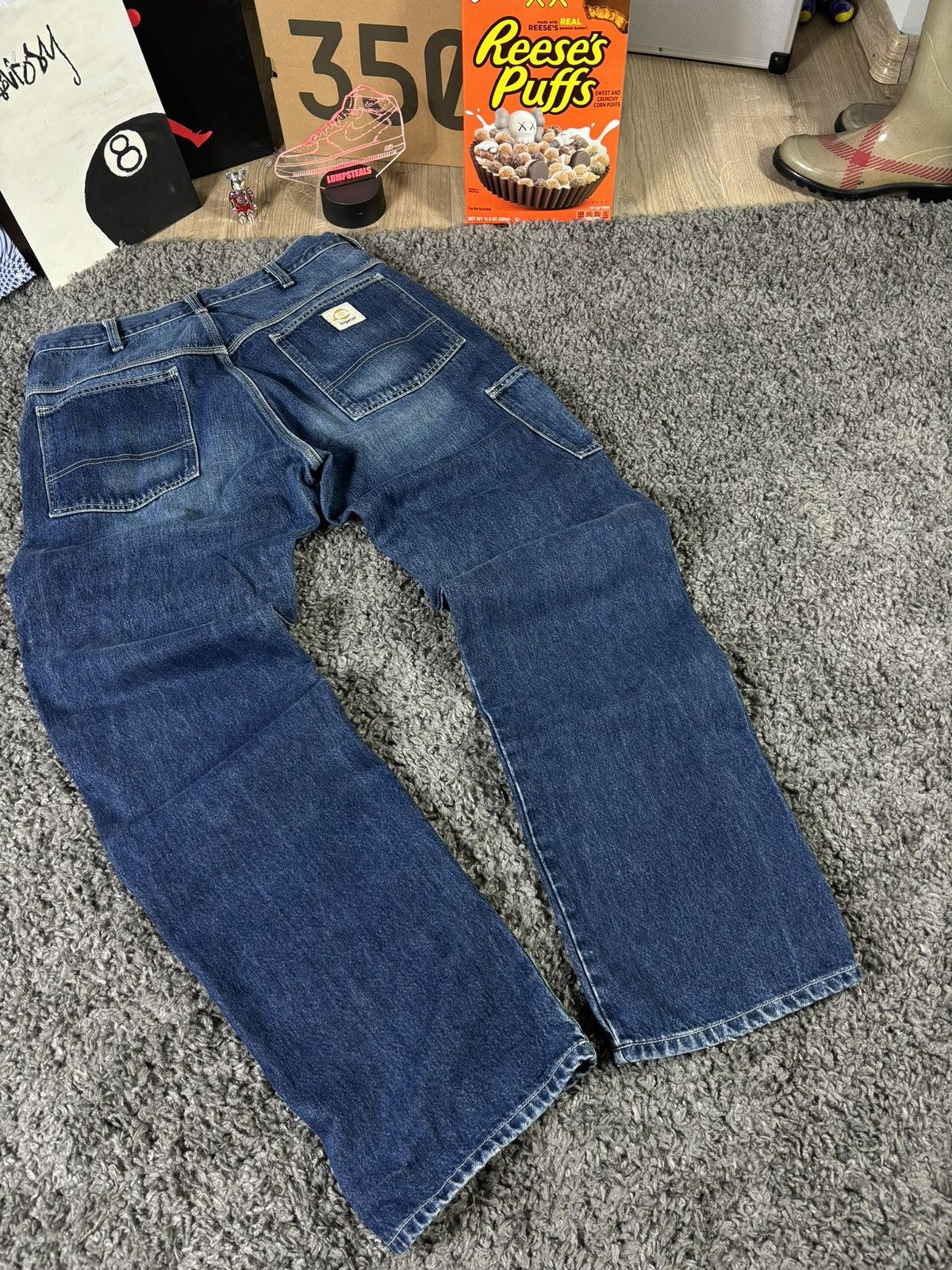 Big Star × Japanese Brand × Vintage Baggy Denim Big Star USA Pants Double Knee 90s Size US 34 / EU 50 - 3 Thumbnail
