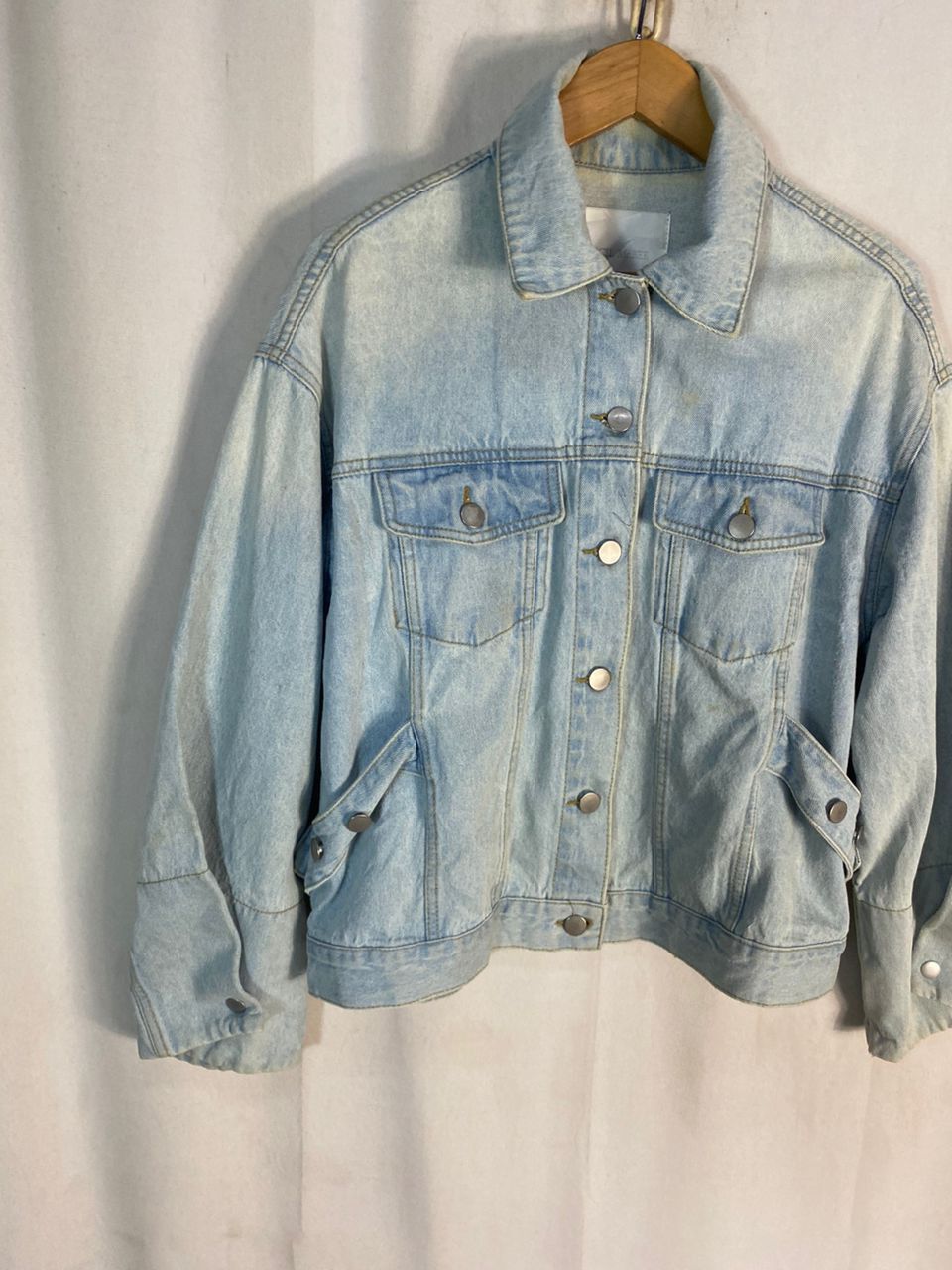 Japanese Brand Unisex🔥Cecil mc bee baggy sleeve denim jacket Size M / US 6-8 / IT 42-44 - 4 Thumbnail