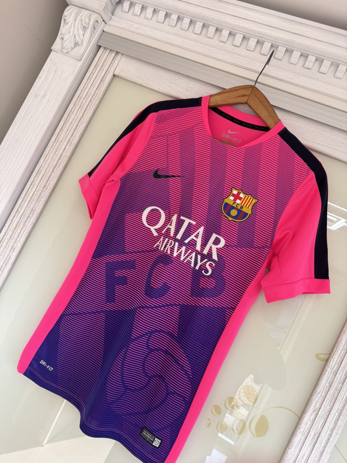 Nike Barcelona 2015-2016 Soccer Training Jersey Football Shirt Size US M / EU 48-50 / 2 - 3 Thumbnail