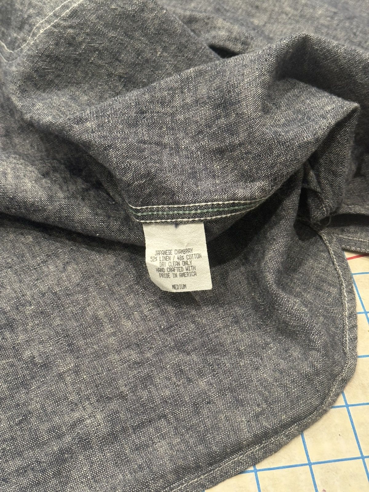 Left Field Nyc Left Field NYC Japanese Chambray Dust Bowl Work Shirt Medium Size US M / EU 48-50 / 2 - 6 Thumbnail