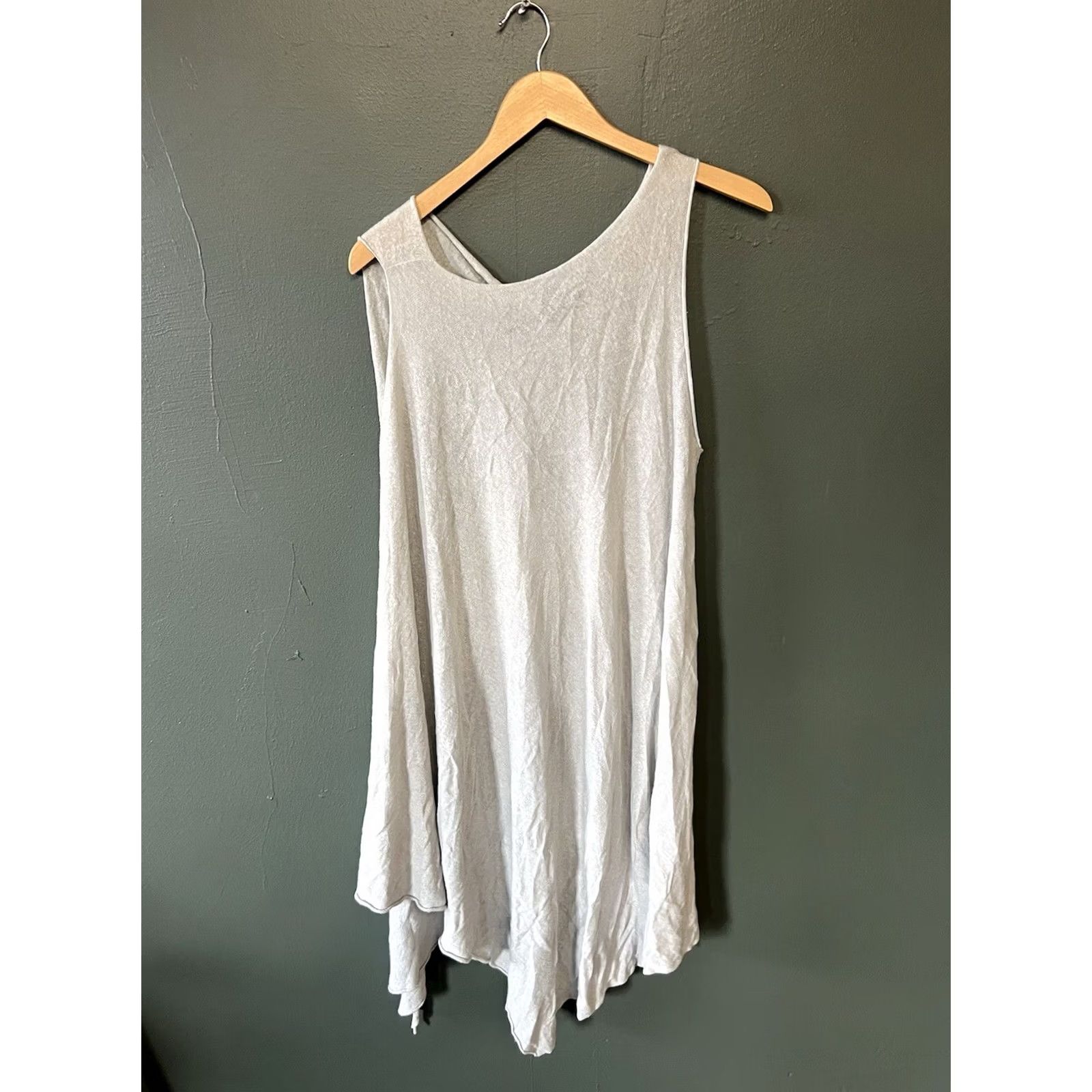 Vintage Stella Carakasi Womens Gray Sleeveless Slip Dress S/M Size S / US 4 / IT 40 - 2 Thumbnail