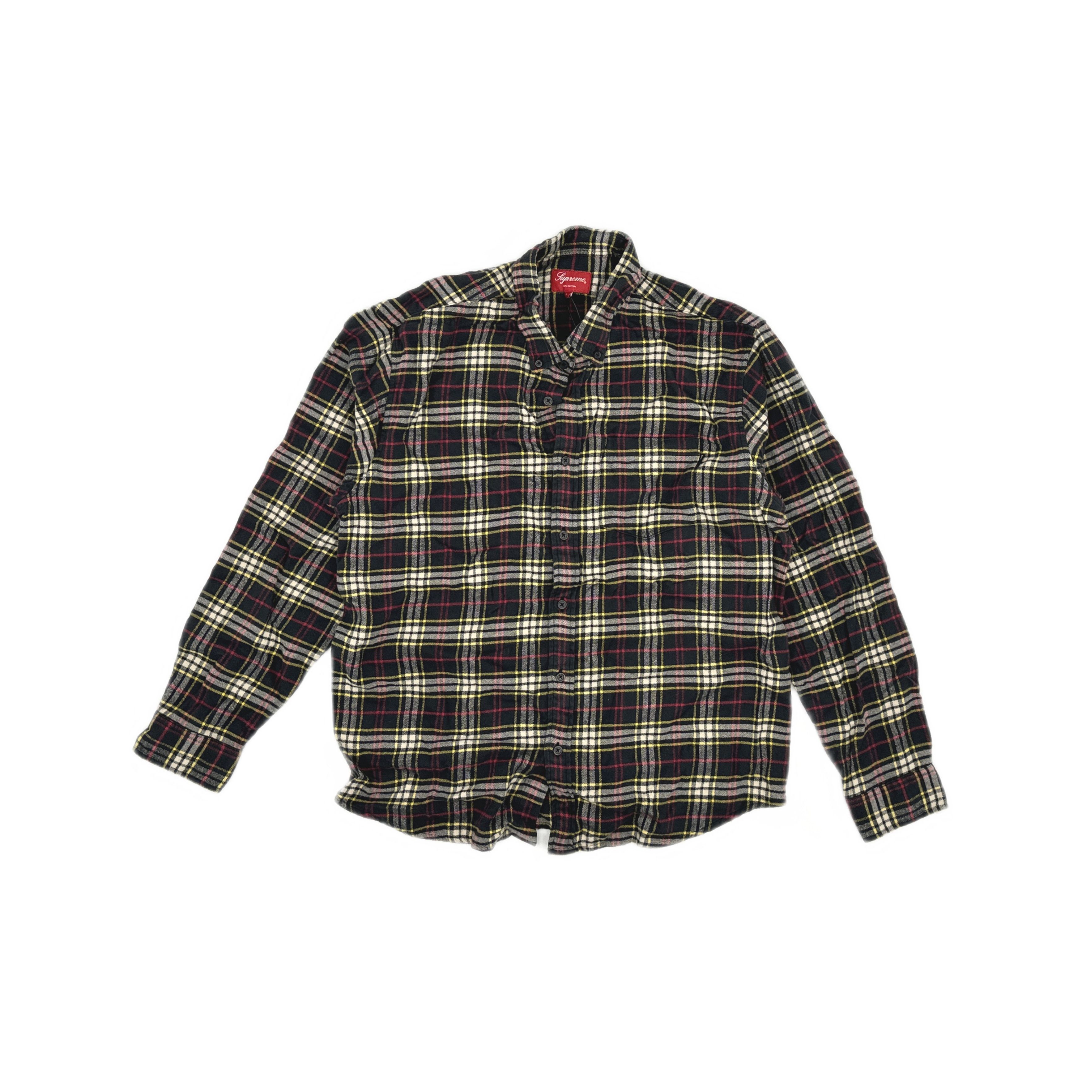 Supreme Supreme Old English Flannel shirt “orange” | Grailed