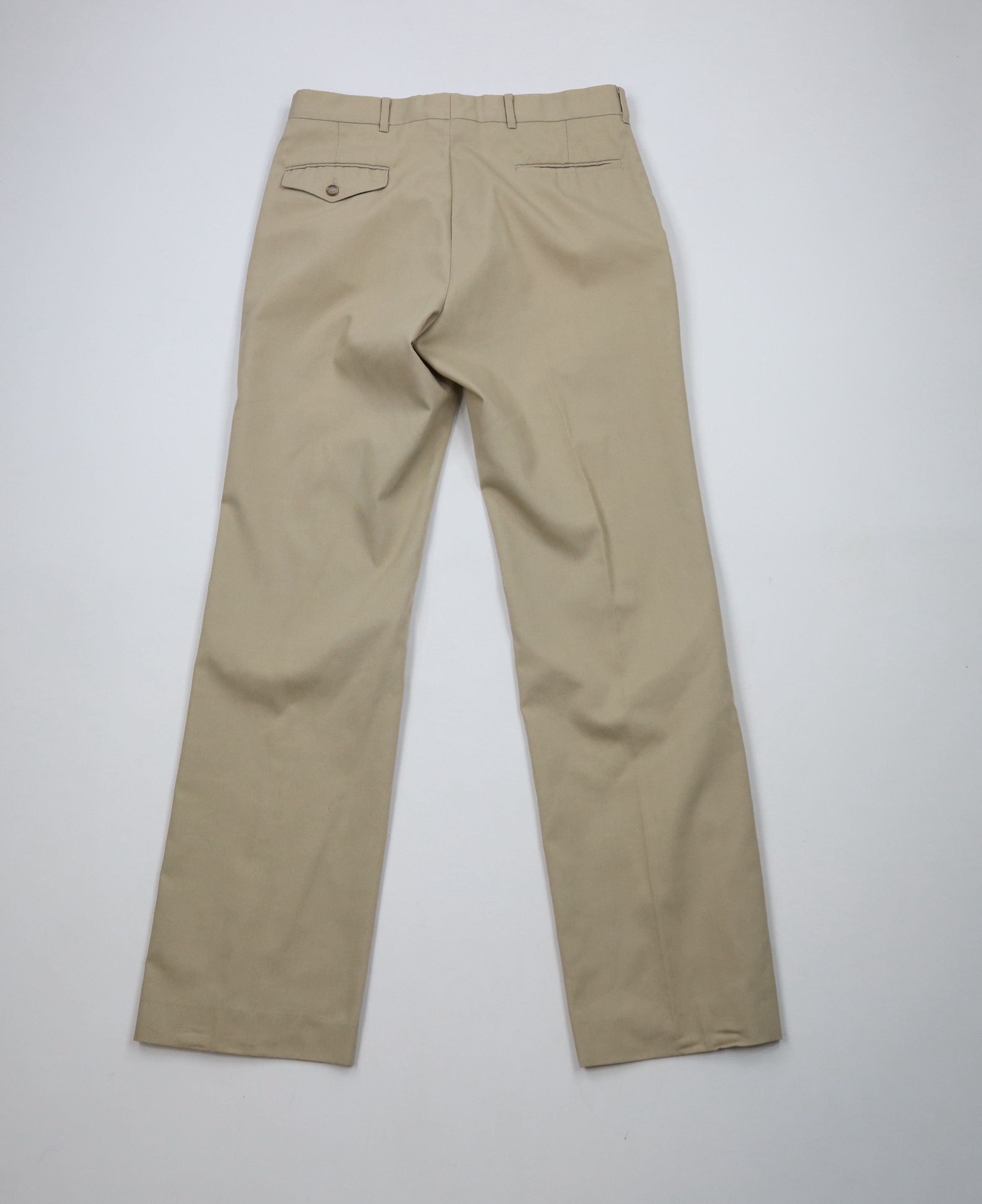 Vintage Vintage 70s Streetwear Wide Leg Chino Pants Trousers Beige Size US 32 / EU 48 - 9 Thumbnail