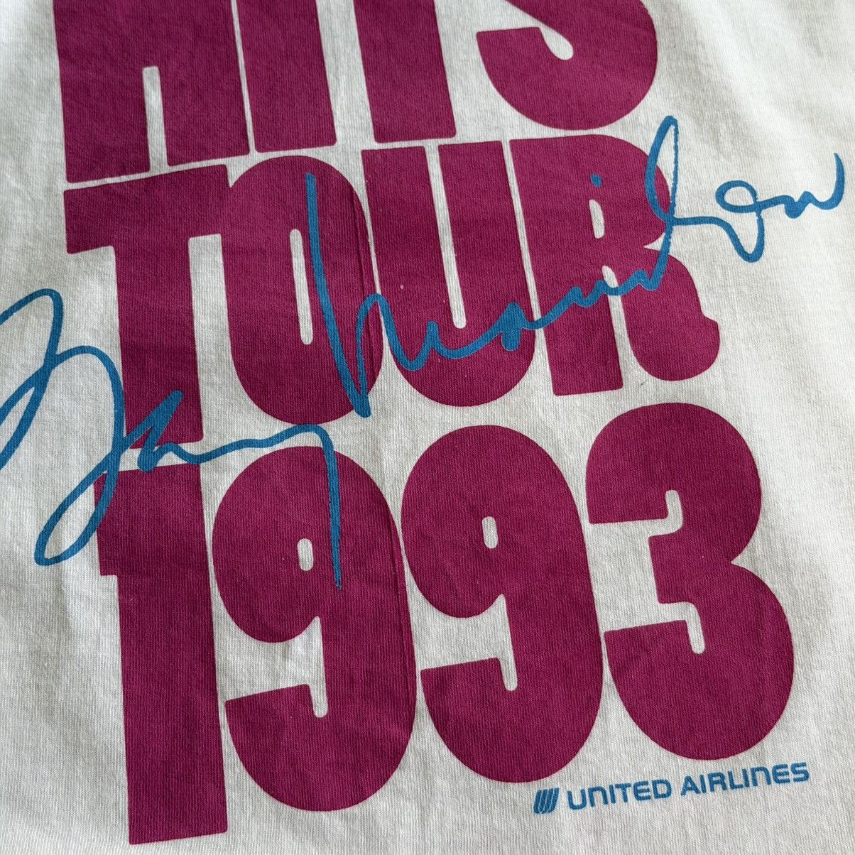 Band Tees Vintage 1993 Barry Manilow Hits Tour Promo Single Stitch Tee Size US XL / EU 56 / 4 - 7 Thumbnail