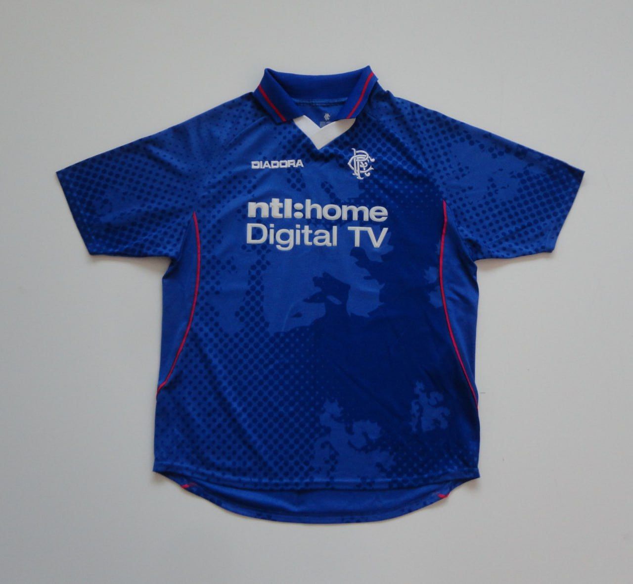Diadora Glasgow Rangers 2002-2003 Home Soccer Shirt Jersey Diadora Size US M / EU 48-50 / 2 - 1 Thumbnail