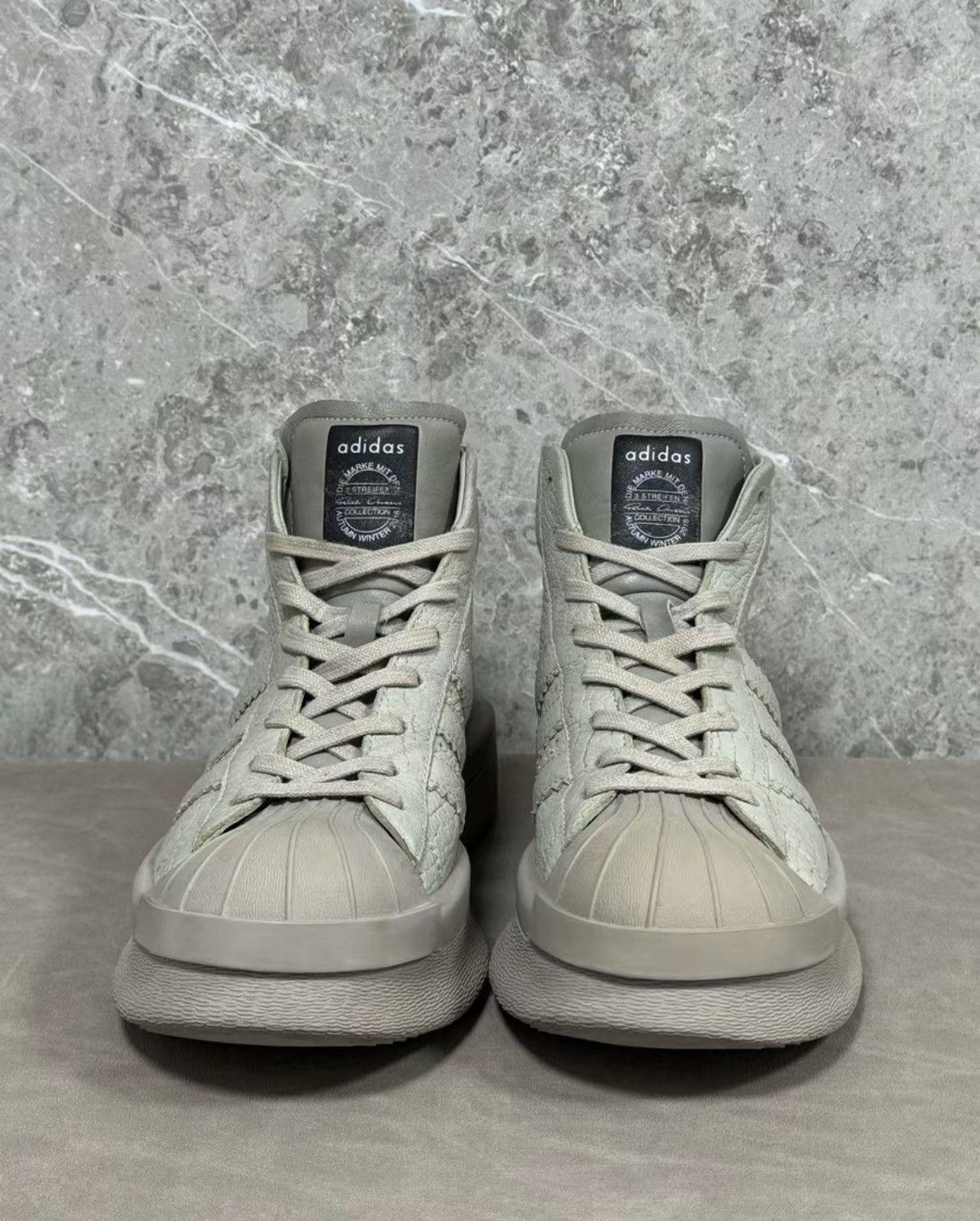 Rick Owens Rick Owens x adidas Chunky Shell-Toe Sneakers Size US 9.5 / EU 42-43 - 2 Thumbnail