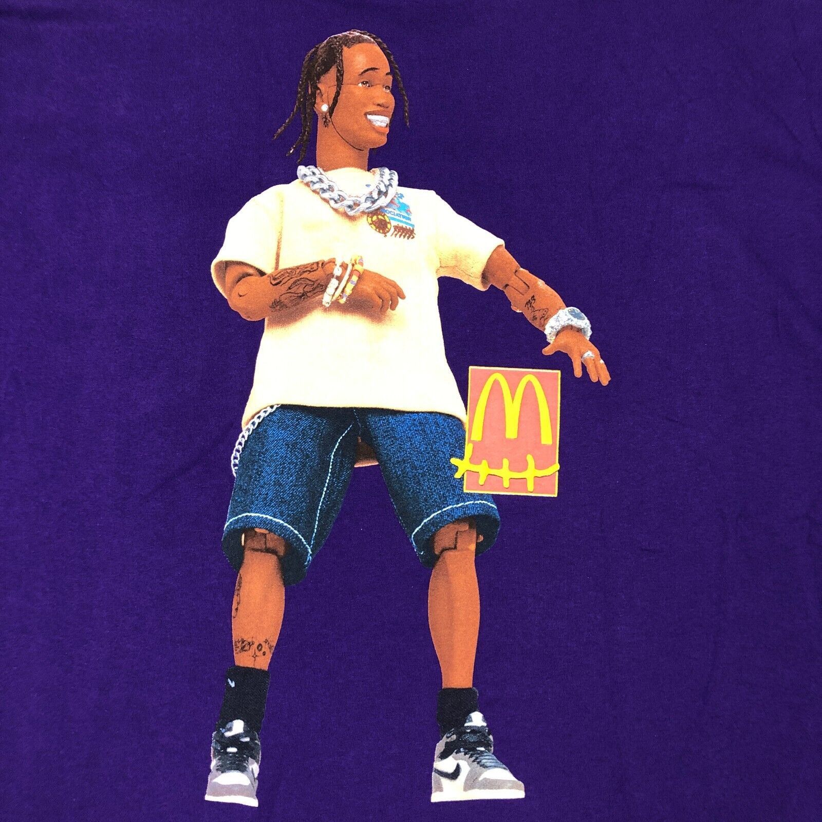 Cactus Plant Flea Market × Travis Scott FW20 Travis Scott McDonald's Action Figure Series II Tee XL Size US XL / EU 56 / 4 - 2 Thumbnail