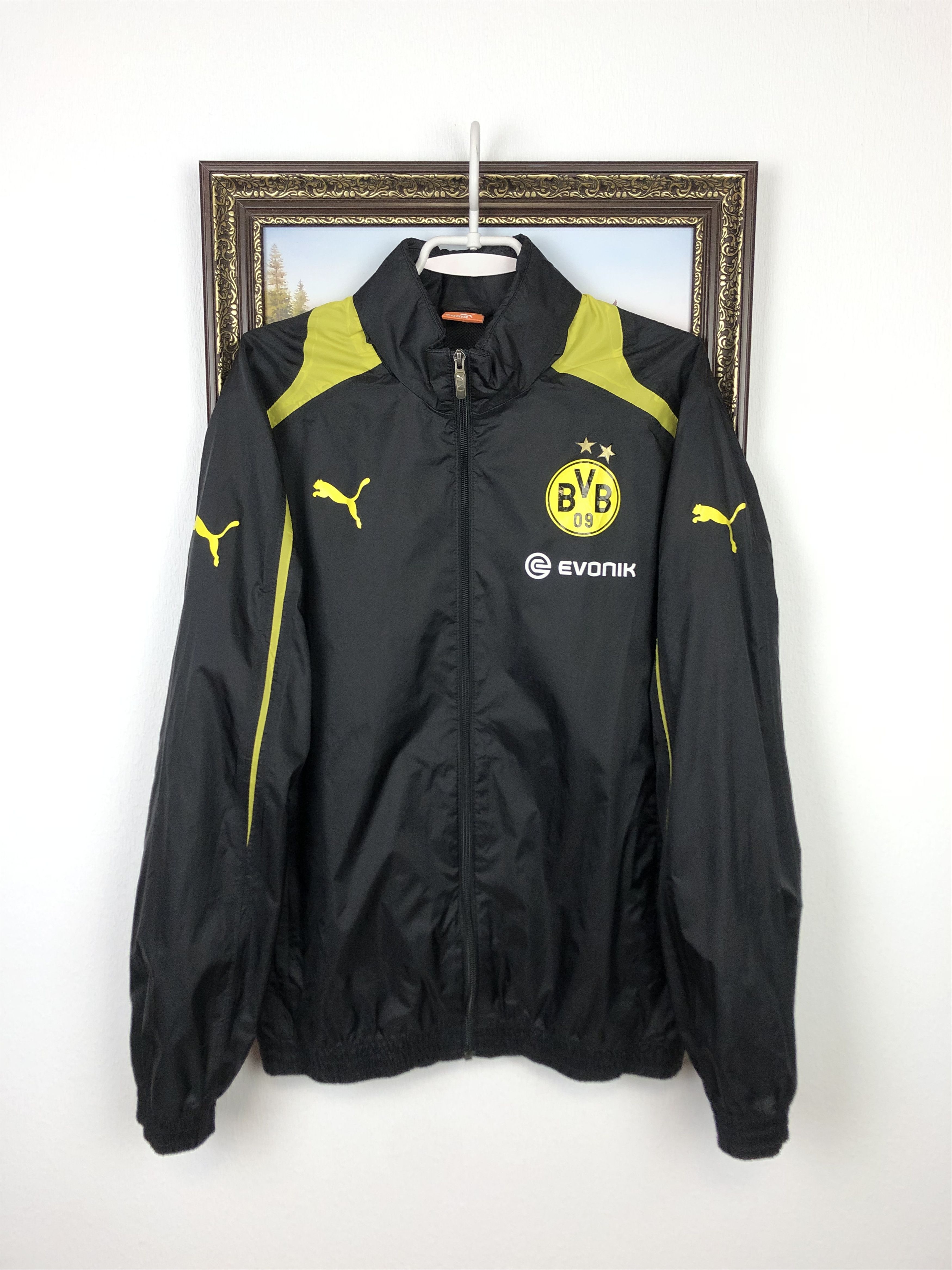 Puma Vintage Puma Borussia Dortmund Football Jacket Train Soccer Size US M / EU 48-50 / 2 - 1 Thumbnail