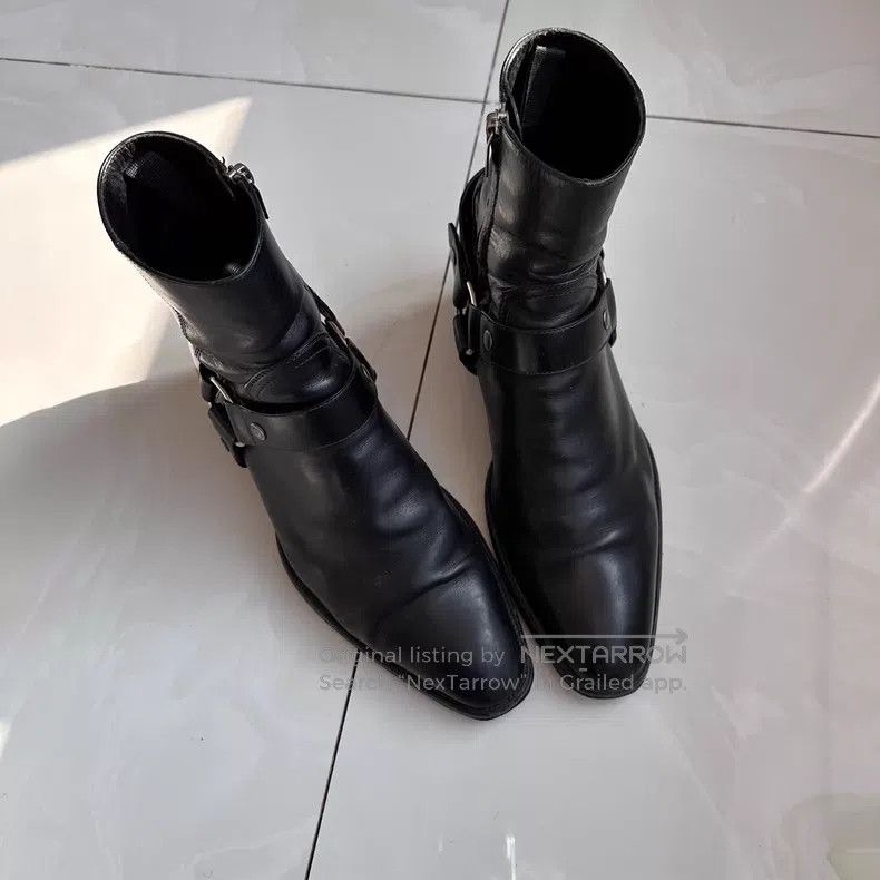 Saint Laurent Paris Saint Laurent Paris Buckle Chelsea Boots Size US 8.5 / EU 41-42 - 6 Thumbnail