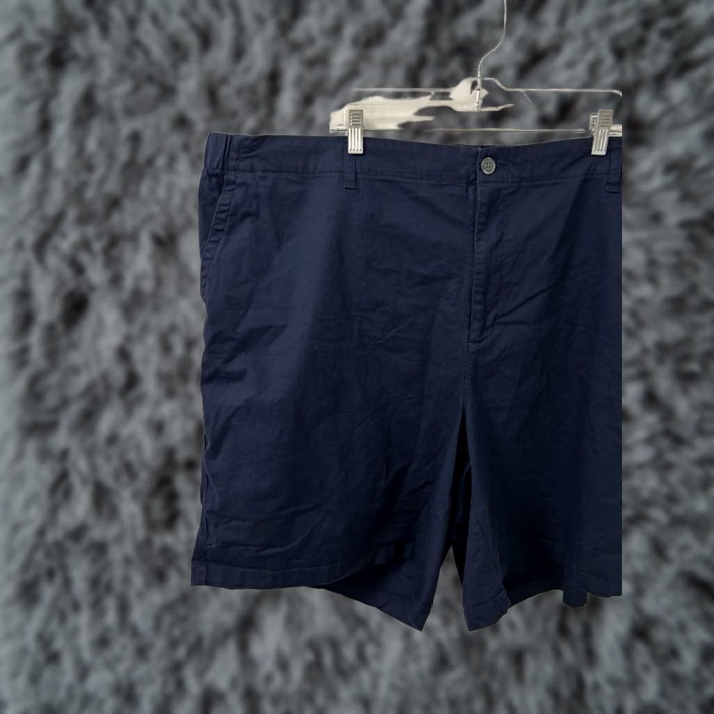 Old Navy Old Navy Everyday Shorts Mens 4XL Navy Blue Elastic Waist Cotton Stretch NWT Regular VINTAGE? Size US 39 - 1 Thumbnail