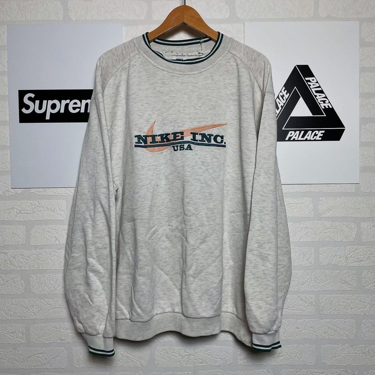 Nike × Vintage vintage sweatshirt Nike big logo acg 90s swoosh Size US XL / EU 56 / 4 - 1 Thumbnail