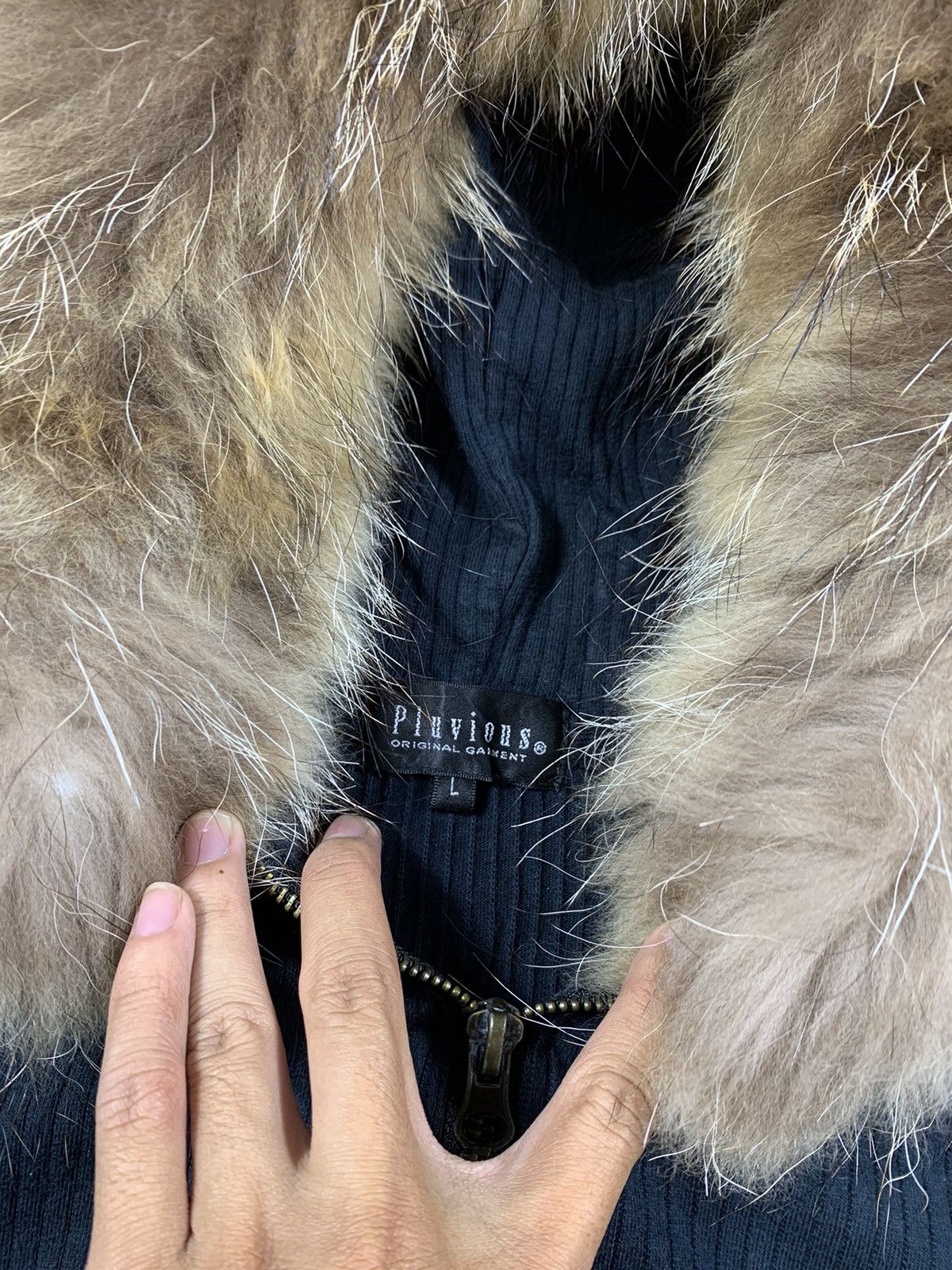 If Six Was Nine × Japanese Brand × Le Grande Bleu (L.G.B.) Japanese Pluvious Zip Fur Hoodie lgb style Size US L / EU 52-54 / 3 - 3 Thumbnail