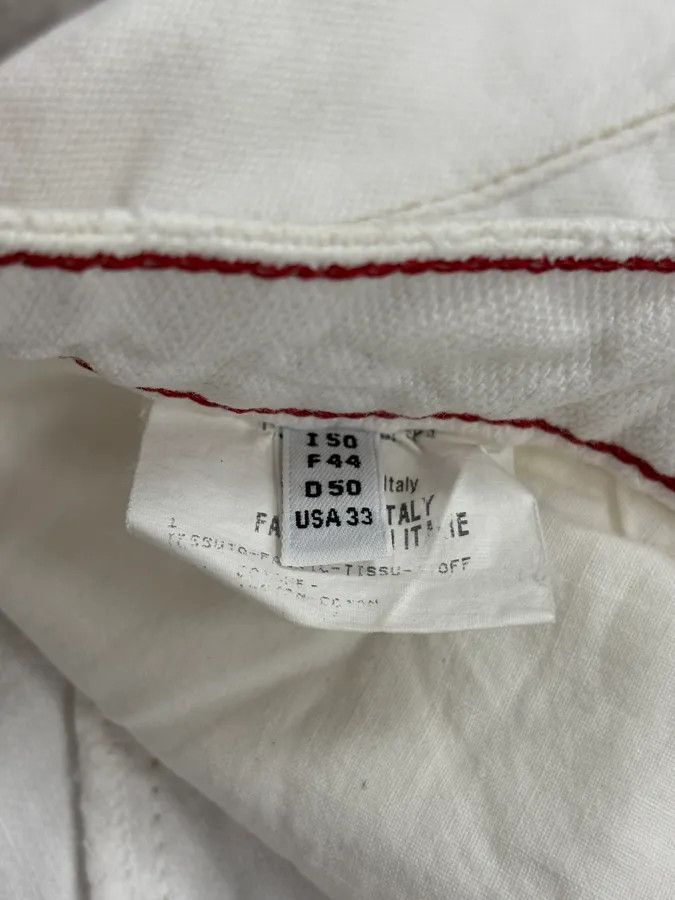 Marithe + Francois Girbaud 2000s Marithé + François Girbaud White Denim Jeans Size US 33 - 11 Thumbnail