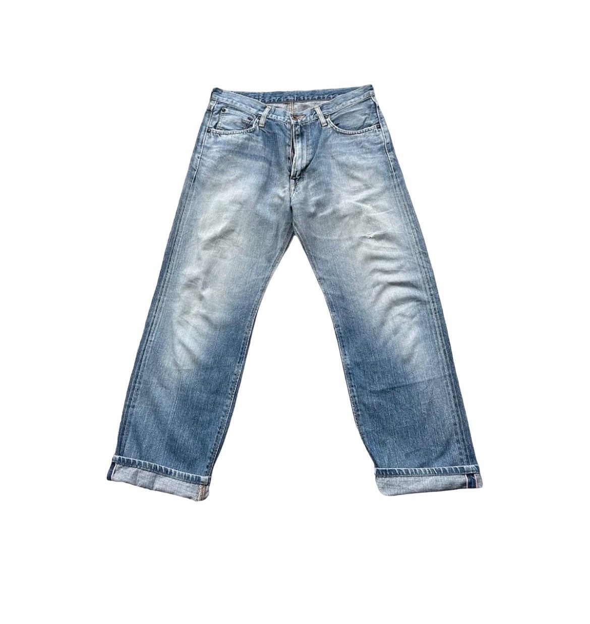 Edwin Vintage Edwin 505ZX Selvedge Aging Distressed Size US 34 / EU 50 - 1 Thumbnail