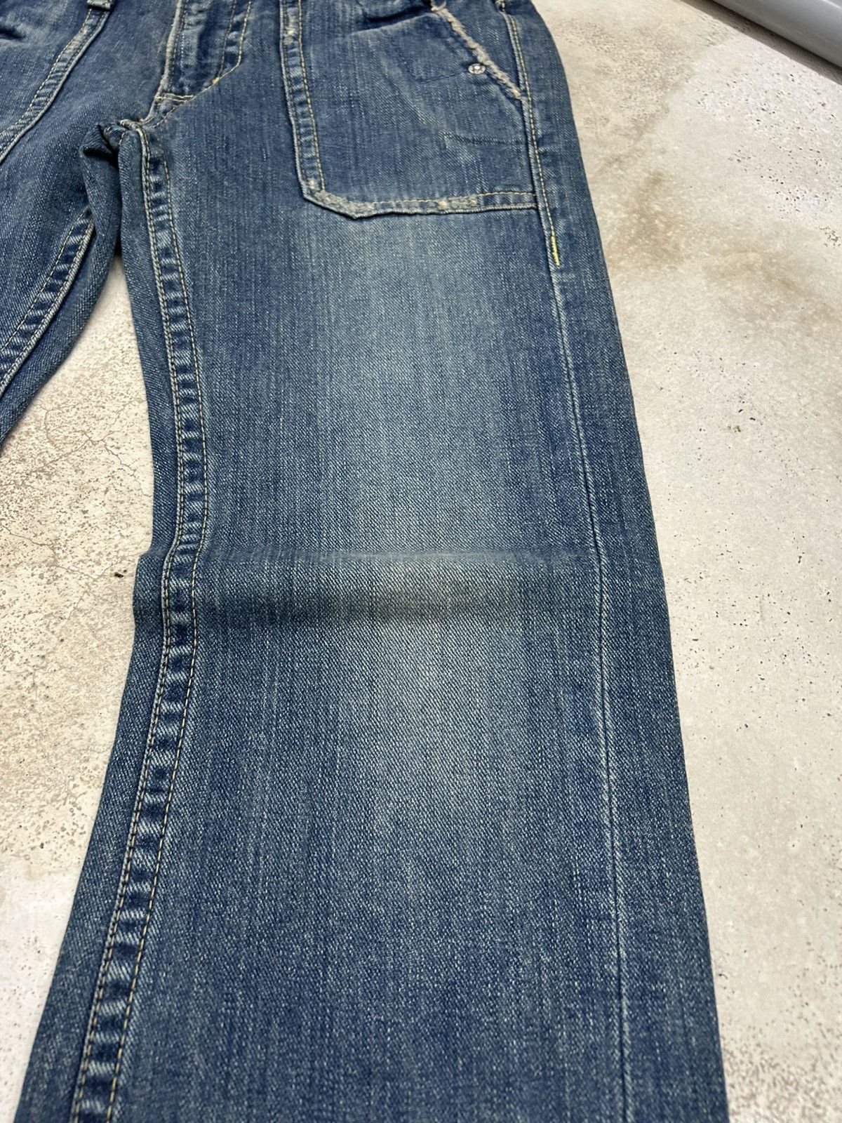 GOSTAR DE FUGA × Hysteric Glamour × Japanese Brand Brappers Jean Flare Rectangular Pocket Distressed Denim Size US 29 - 6 Thumbnail