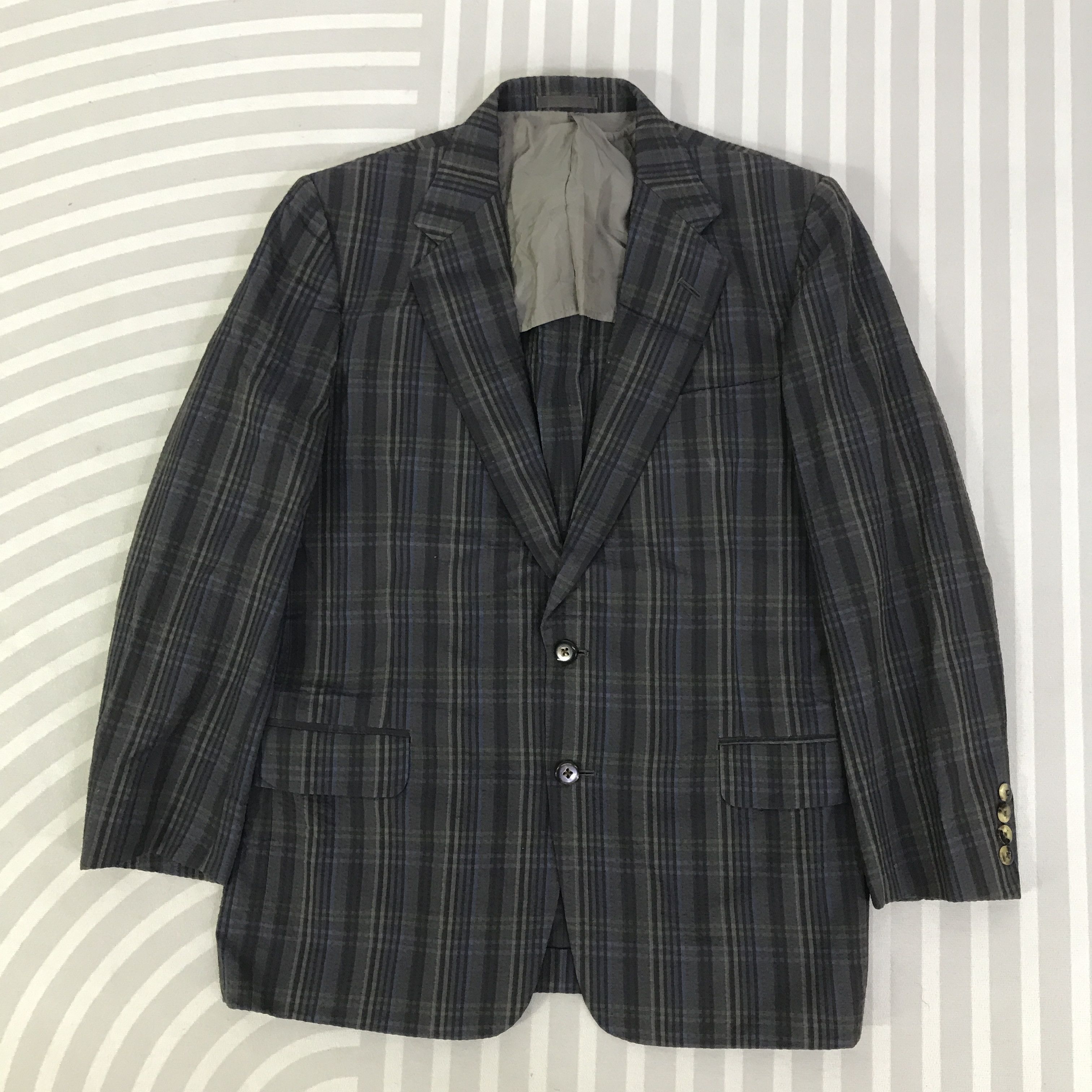 Burberry Vintage Burberry Blazers Tartan Classic coat K122B18 Size US M / EU 48-50 / 2 - 1 Thumbnail
