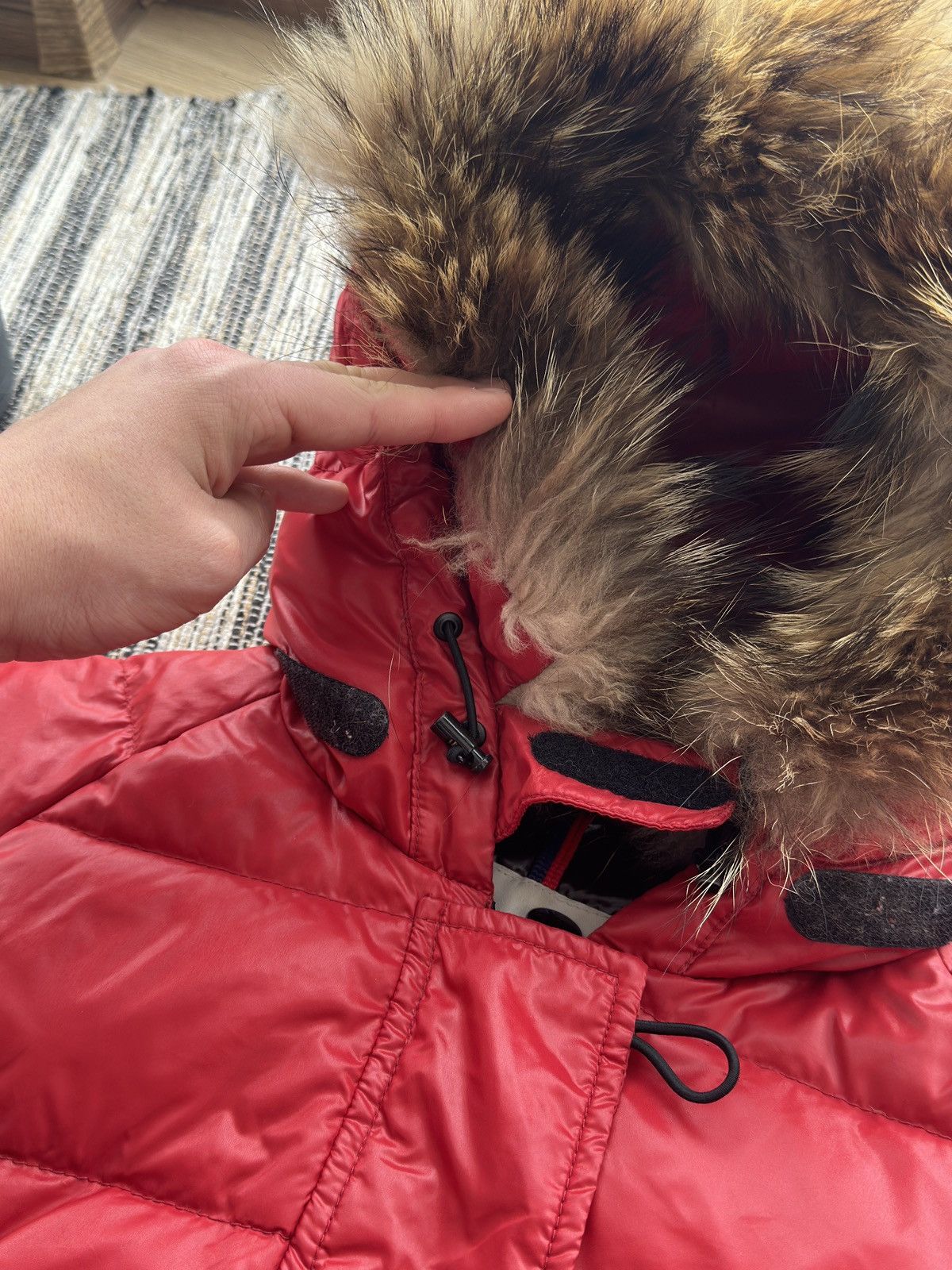Moncler Moncler Alpin Fur down jacket red woman size 1 Size S / US 4 / IT 40 - 11 Thumbnail