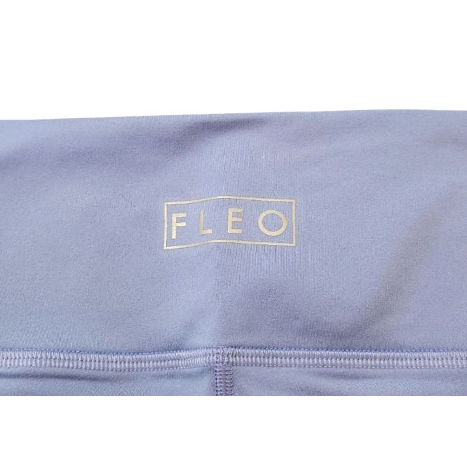 Vintage FLEO Womens S Blue High Waist Shorts 4" Activewear Bottoms Size 28" / US 6 / IT 42 - 3 Thumbnail