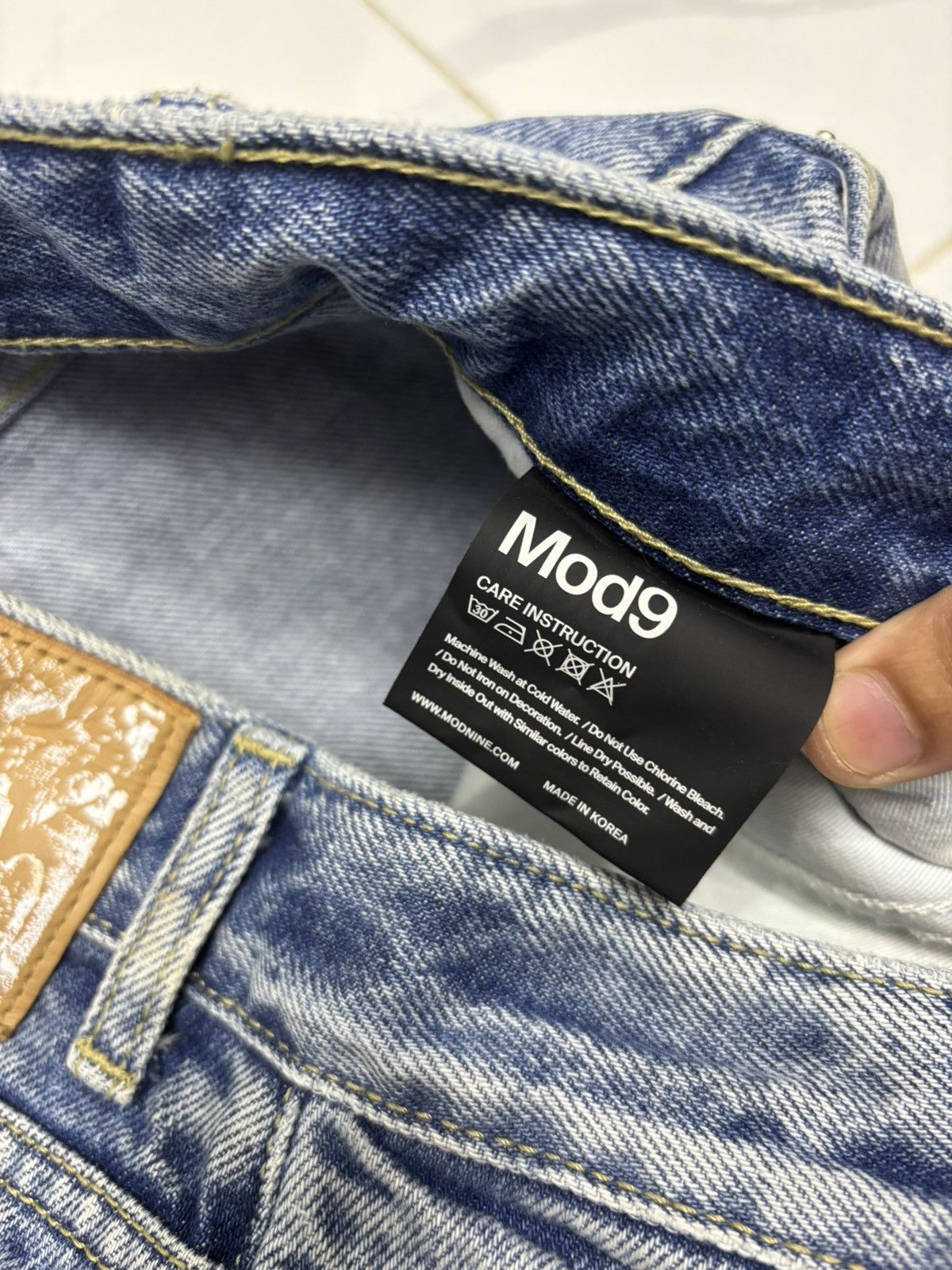 Beauty Beast 🔥BAGGY JEANS MOD9 JNCO BALENCIAGA STYLE JEANS Size US 29 - 12 Thumbnail
