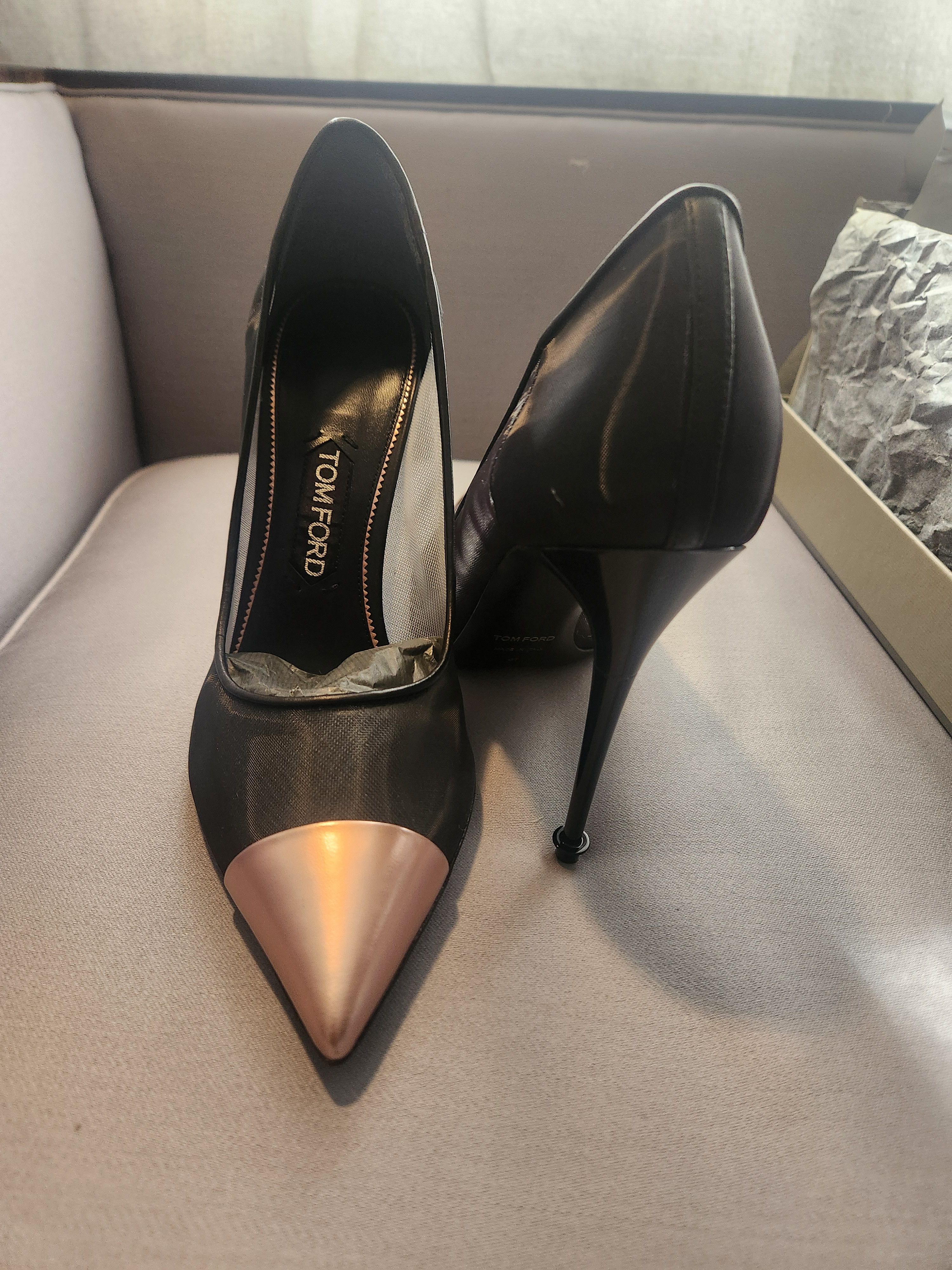 Tom Ford Tom Ford Mix Mesh Cap-Toe Pump Size US 11 / IT 41 - 2 Thumbnail