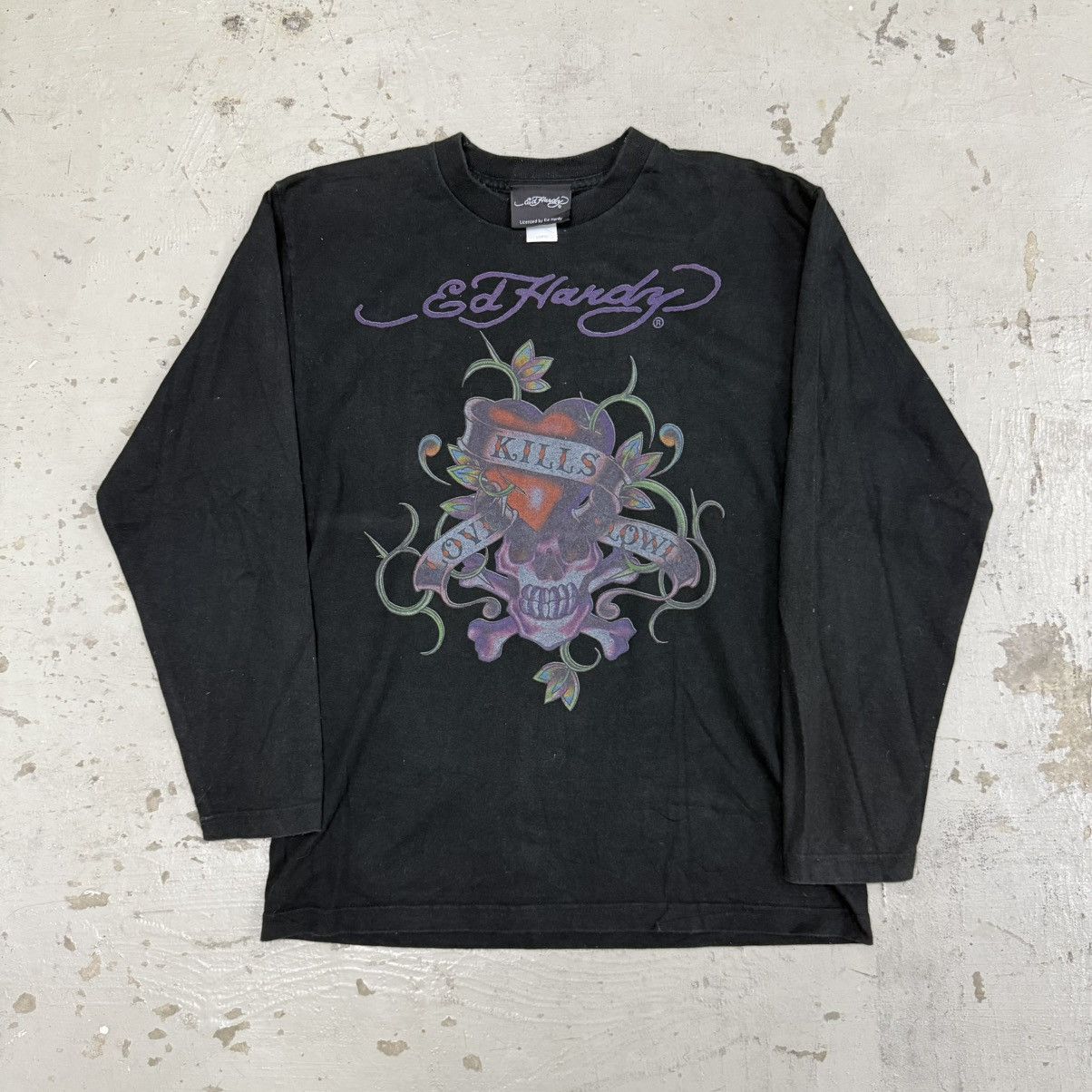 Christian Audigier Vintage Ed Hardy Long Sleeve Tee Size US M / EU 48-50 / 2 - 1 Thumbnail