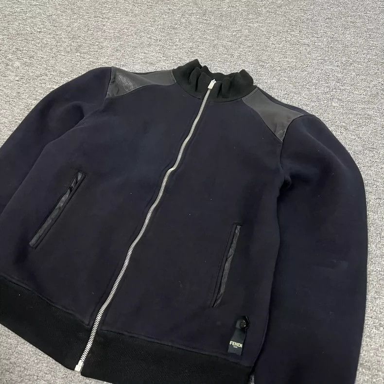 Fendi Fendi Zip Jacket with Leather Accents Size US M / EU 48-50 / 2 - 3 Thumbnail