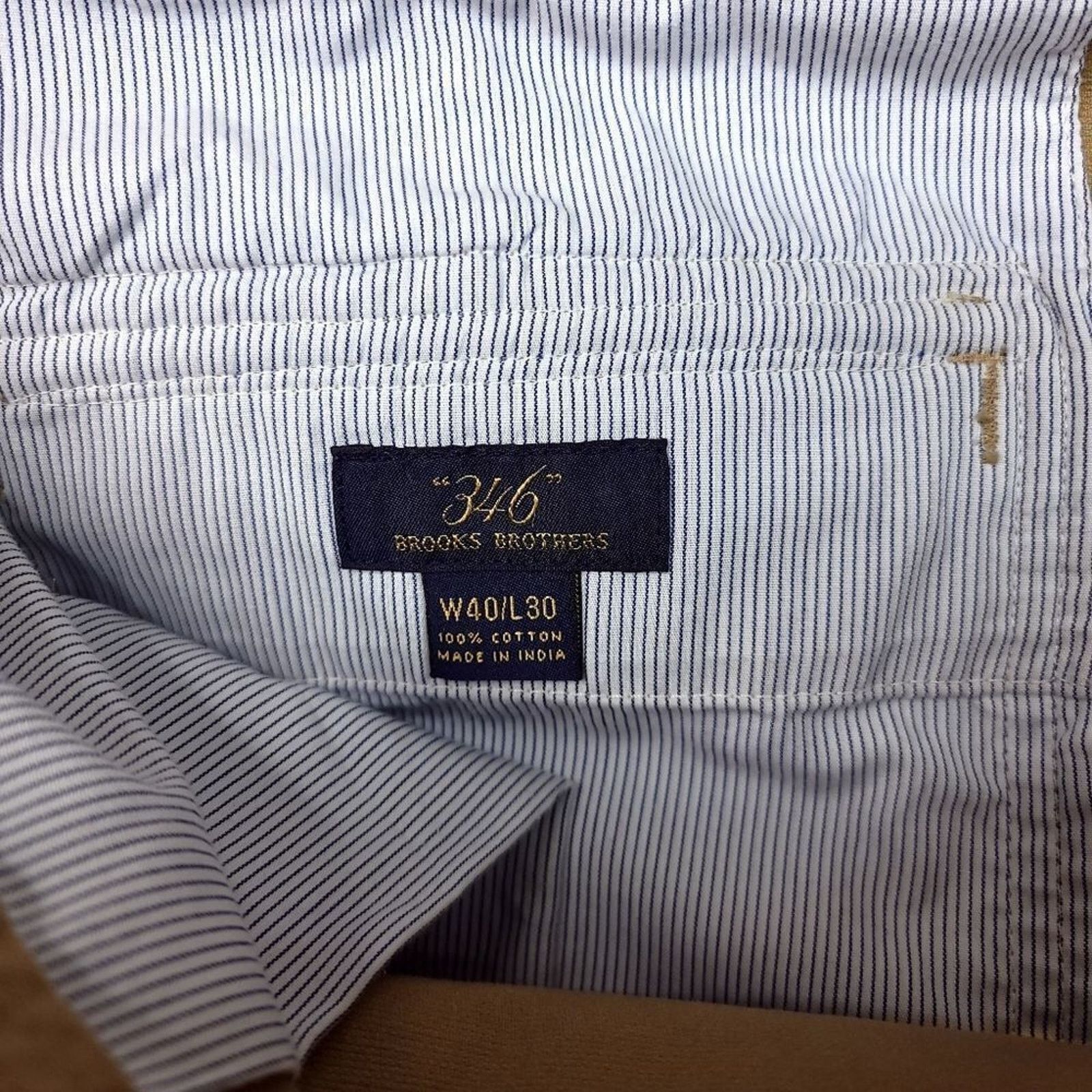 Brooks Brothers Brooks Brothers 346 Twill Cargo Pants Men 40x27 Thick Cotton Size US 40 / EU 56 - 3 Thumbnail