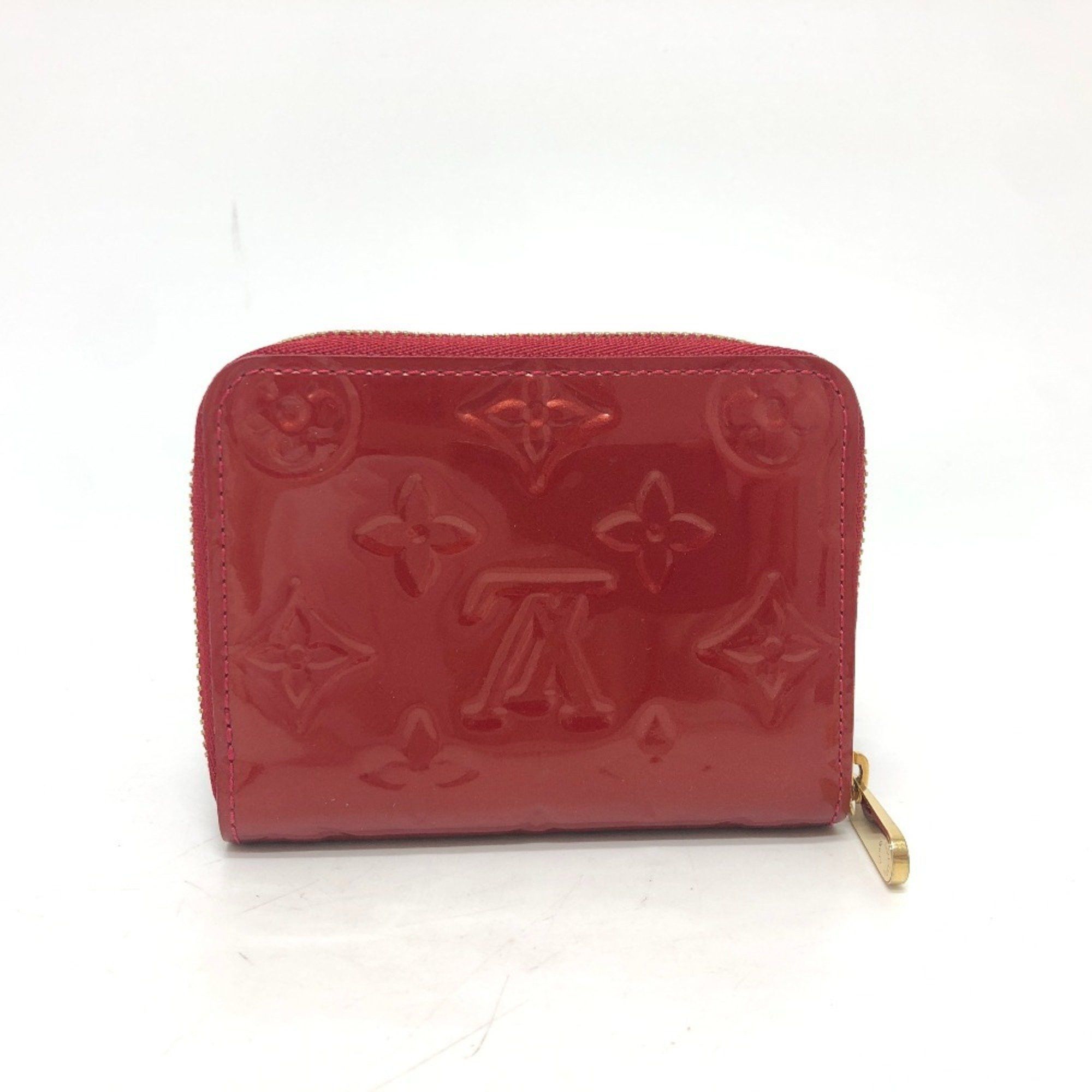 Louis Vuitton M93608 Zippy Coin Purse Wallet Compact Mini Wallet/coin Case Monogram Vernis Women's Pomme D'amour