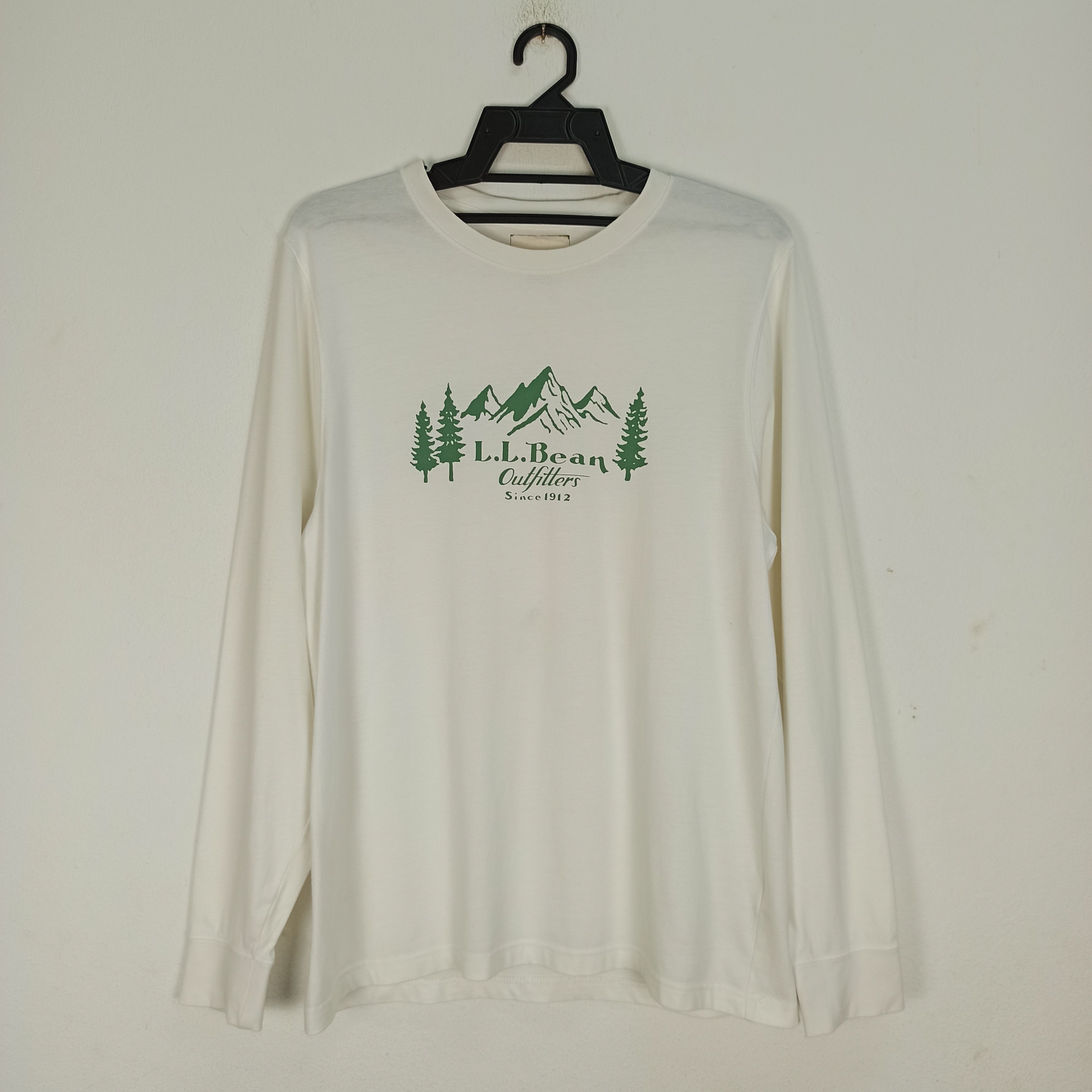 L.L. Bean 🔥STEALS🔥 L.L. BEAN Long Sleeve White Tshirt Size US L / EU 52-54 / 3 - 1 Thumbnail