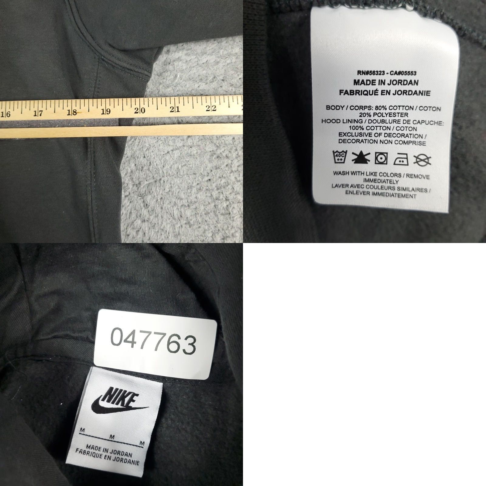 Nike Nike Hoodie Womens Medium Gray Swoosh Pullover Sweatshirt Ladies Size M / US 6-8 / IT 42-44 - 8 Thumbnail