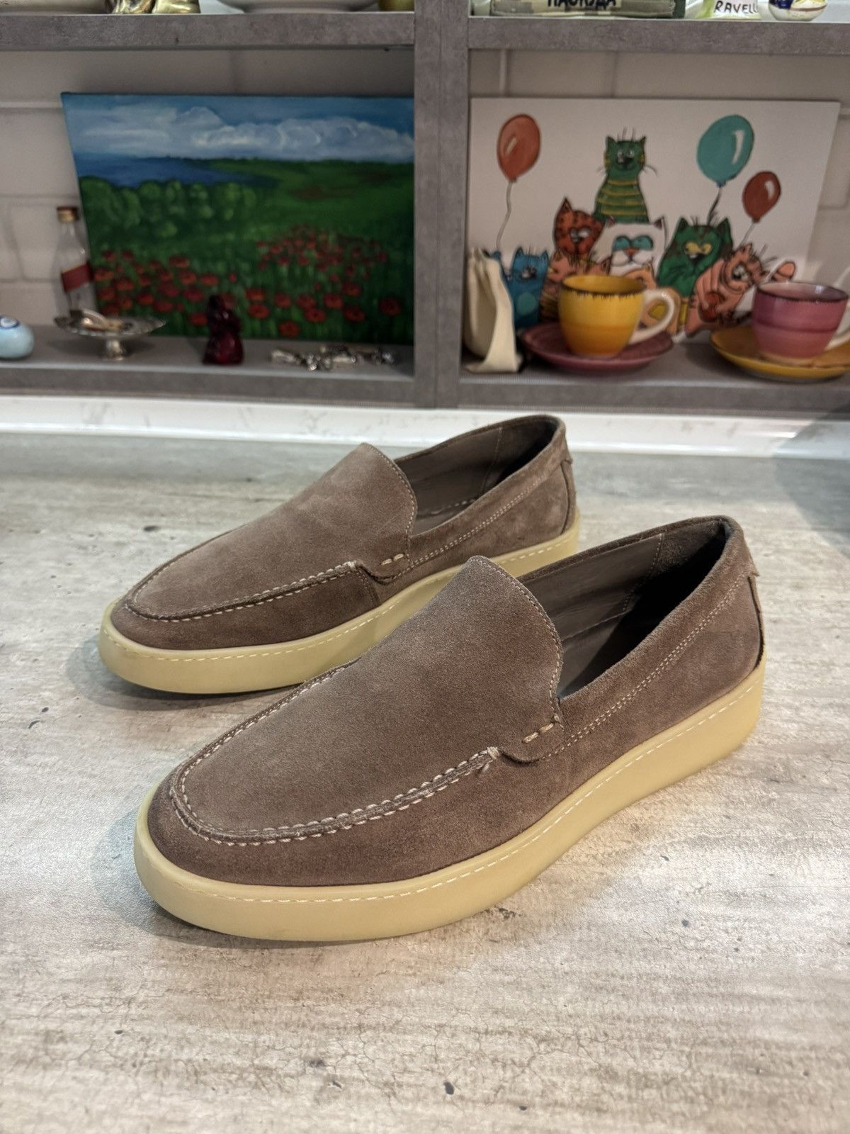 Boggi Boggi Milano Stratus Summer Walk Suede Italy Loafers Size US 8.5 / EU 41-42 - 1 Thumbnail