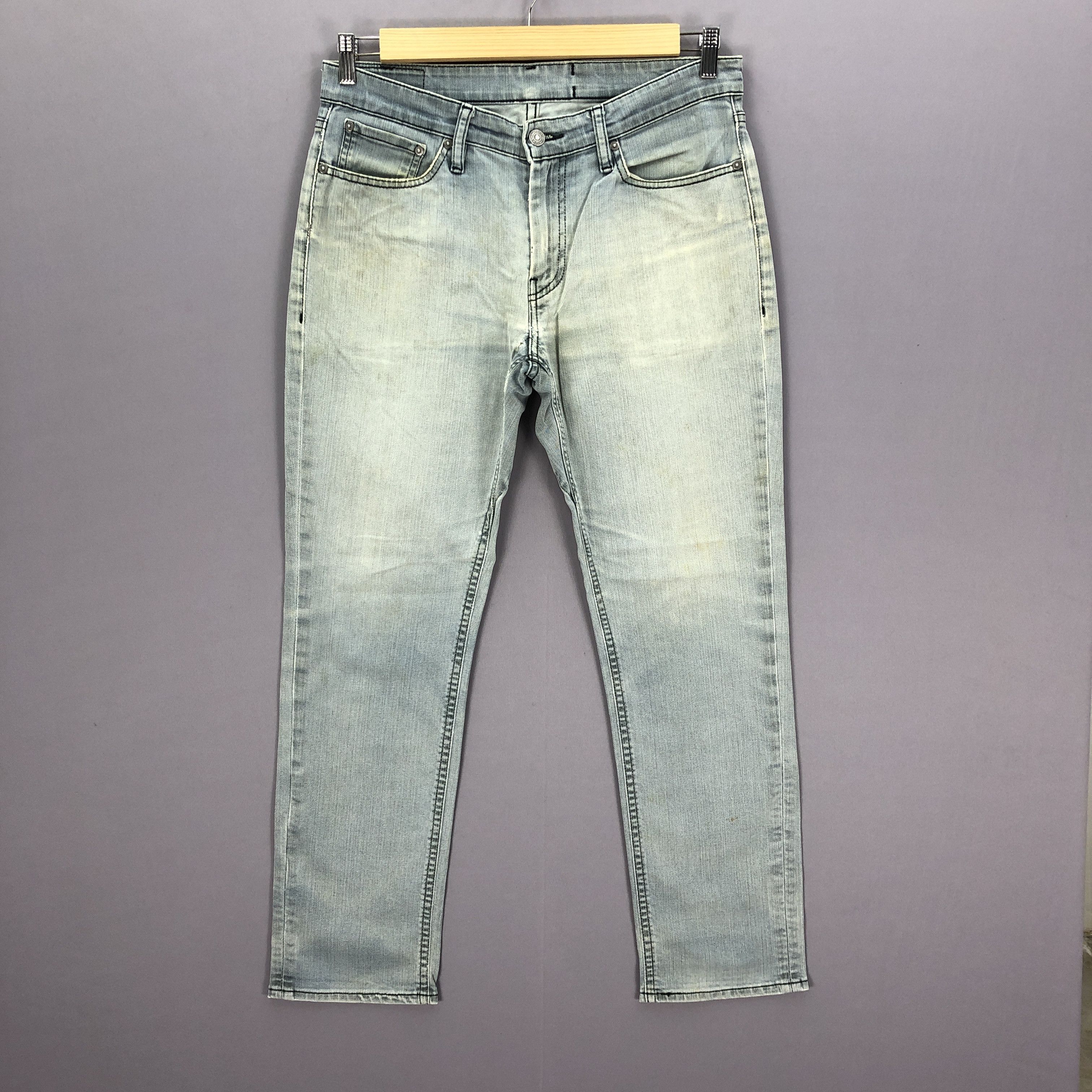 Levi's Vintage Levis 511 Ash Grey Jeans Levi's Faded Black Denim Size US 32 / EU 48 - 1 Thumbnail