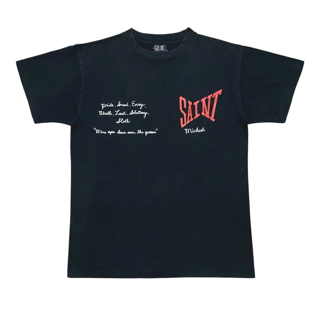 Saint Michael Rare‼️🔥Saint Michael T-Shirt Size US M / EU 48-50 / 2 - 2 Thumbnail