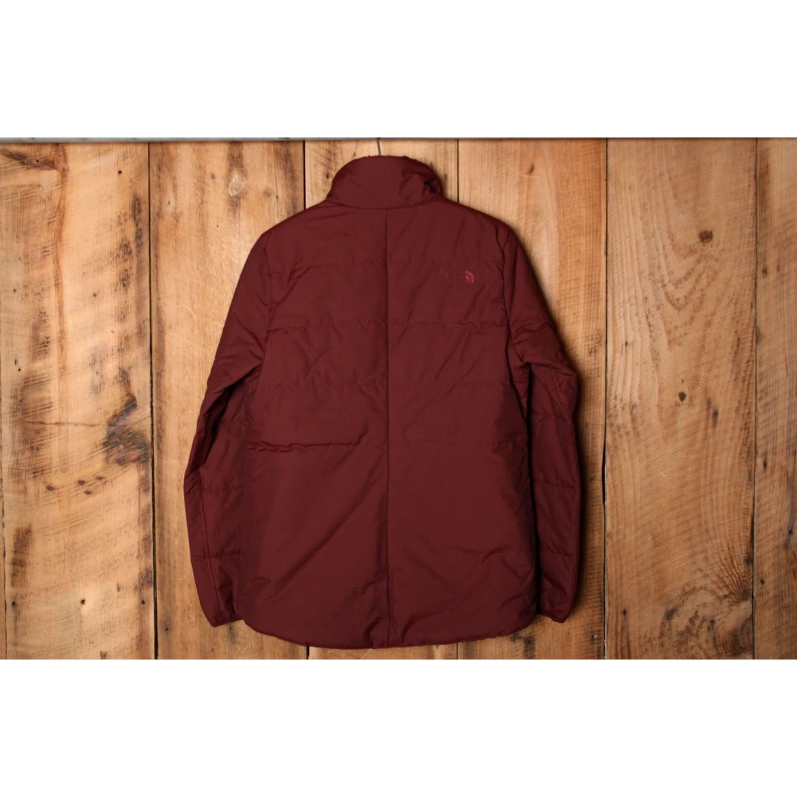 The North Face THE NORTH FACE Jacket Womens Sz. S Maroon Sherpa Lined Black Color Zip Exterior Polyester Basic Jacket Mens Womens Girls N/A Size S / US 4 / IT 40 - 7 Thumbnail