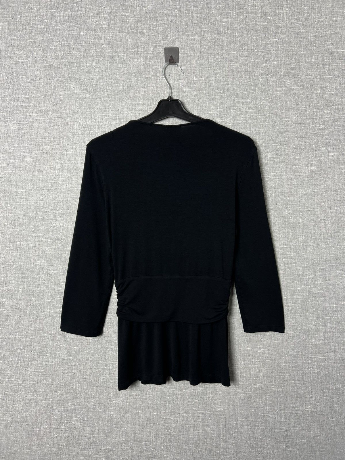 Max Mara MaxMara Black Draped Wrap Top Blouse Only For Japan Size L Size L / US 10 / IT 46 - 6 Thumbnail