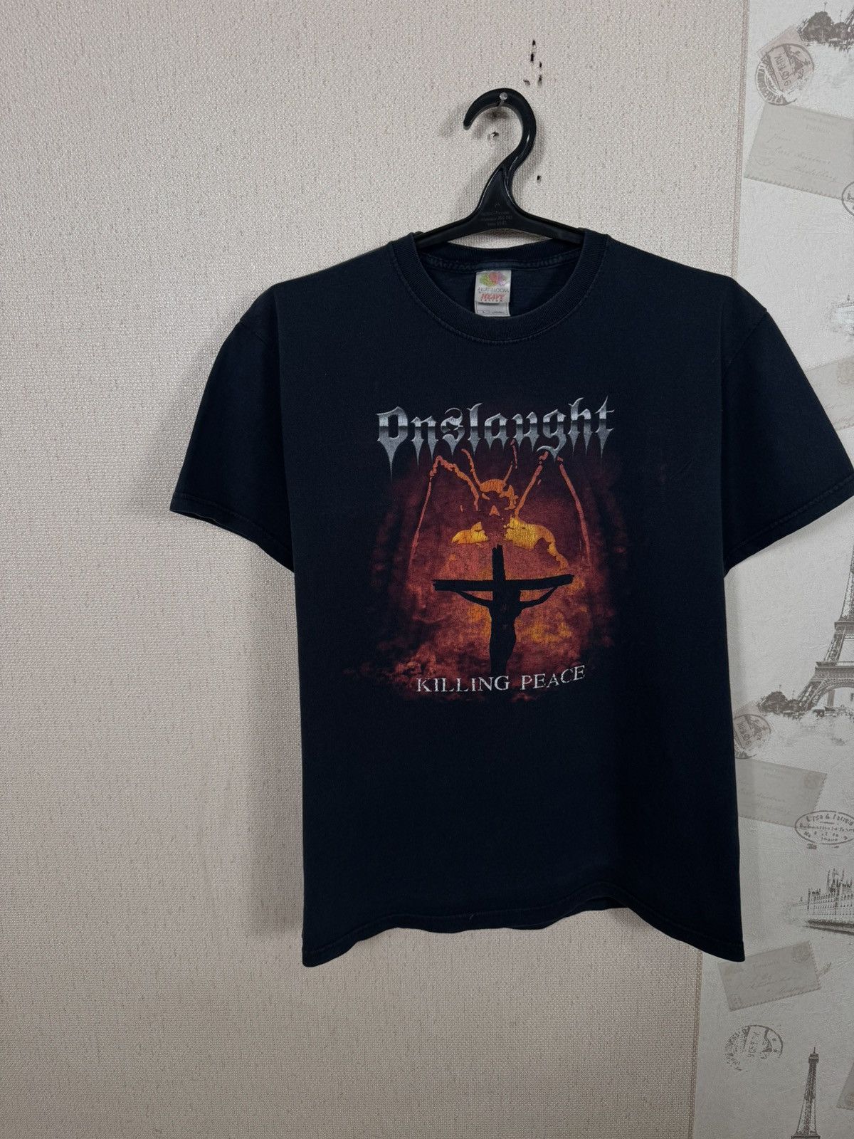Other Vintage Onslaught T shirt Black Trash Metal Killing Place L Size US L / EU 52-54 / 3 - 3 Thumbnail