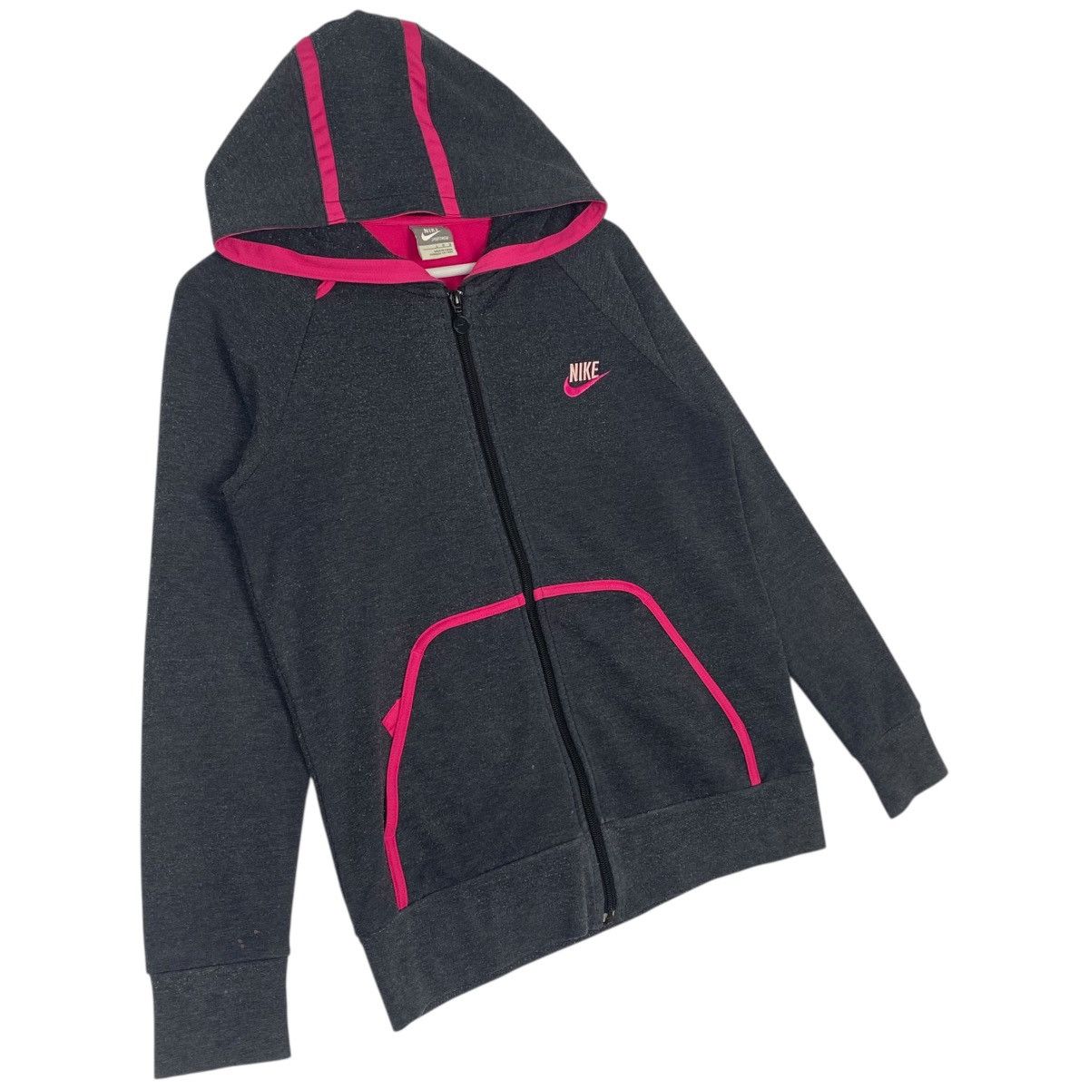 Other Vintage Nike Valour Cotton Full Zip Hoodie Pink/Black Size US L / EU 52-54 / 3 - 3 Thumbnail