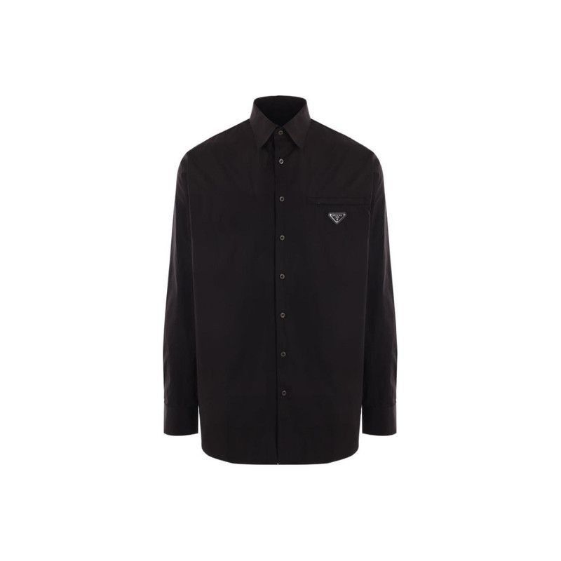 Prada Prada SS24 Logo Long Sleeve Shirt for Men-2506 Size US M / EU 48-50 / 2 - 1 Thumbnail