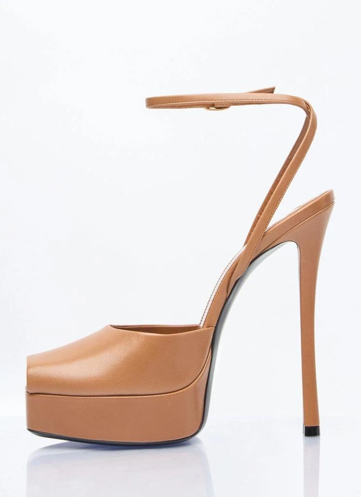 o1bcso1str0226 La Scandale Platform Sandals in Brown