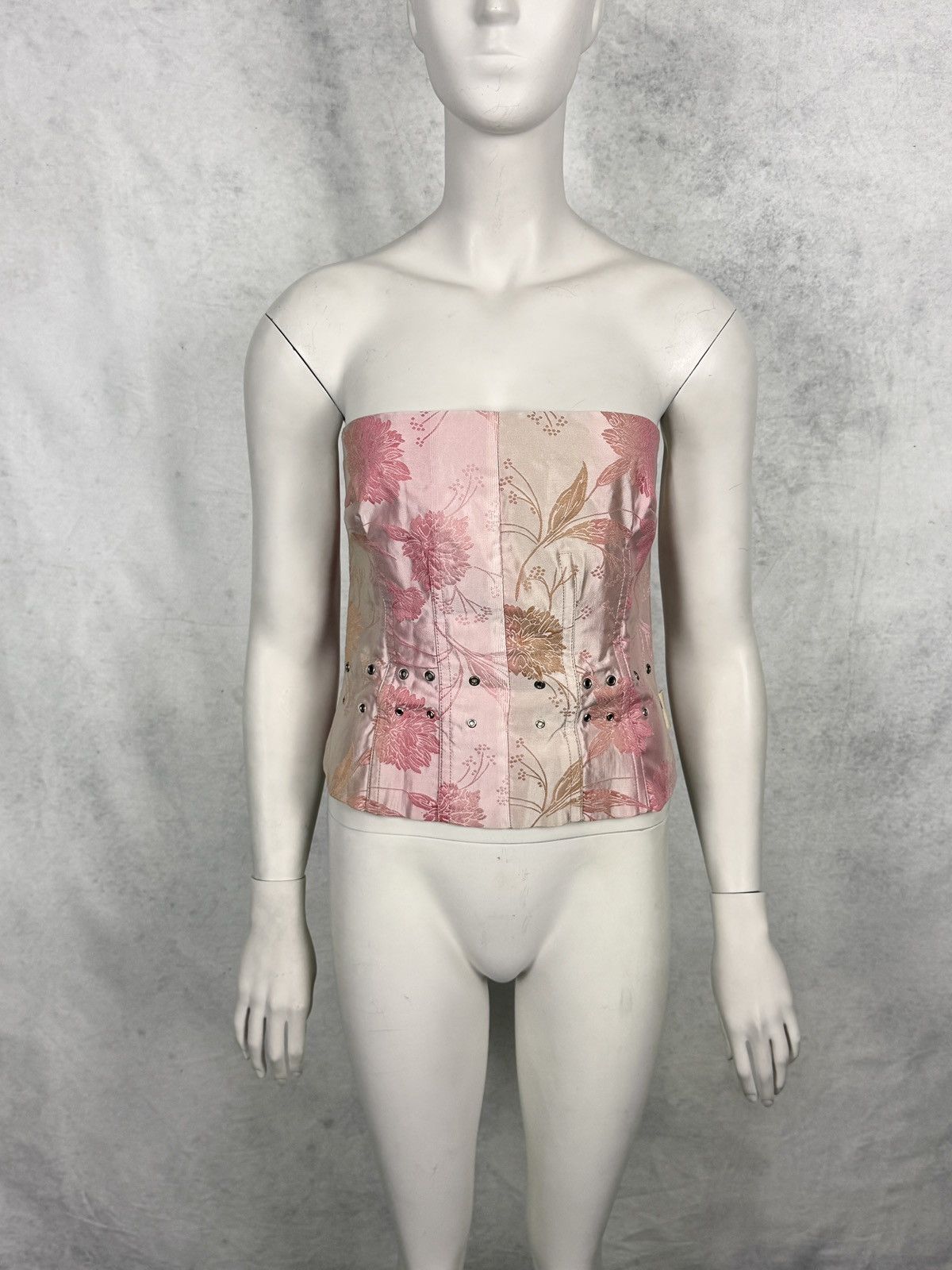 Gianfranco Ferre Gianfranco Ferre 1990’s Floral Satin Embroidered Corset Size M / US 6-8 / IT 42-44 - 1 Thumbnail