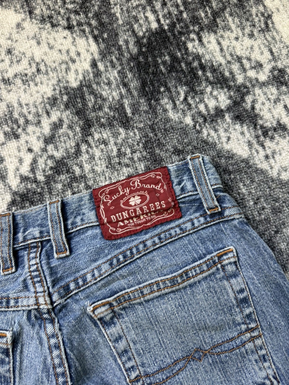 Lucky Brand Vintage Lucky Brand Made In USA Baggy Opium Denim Jeans Size 27" / US 4 / IT 40 - 4 Thumbnail